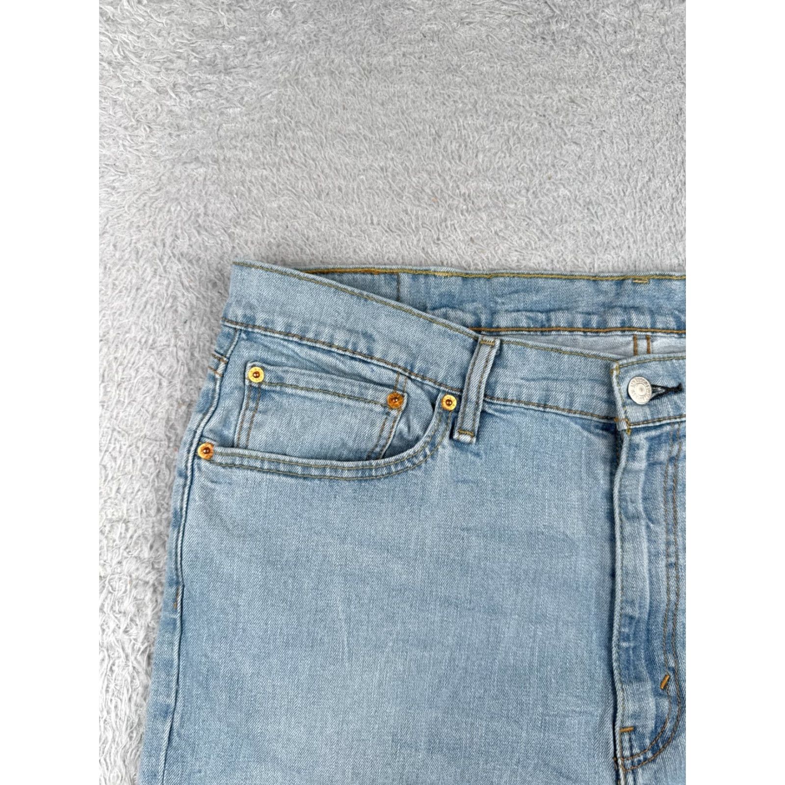 Levi's Levis Shorts Women 40 Light Blue 514 Cut Off Denim Cotton Blend Zip Fly 38x4 Comfortable Pockets 80s Vintage Theme Cross Size 27" / US 4 / IT 40 - 4 Thumbnail
