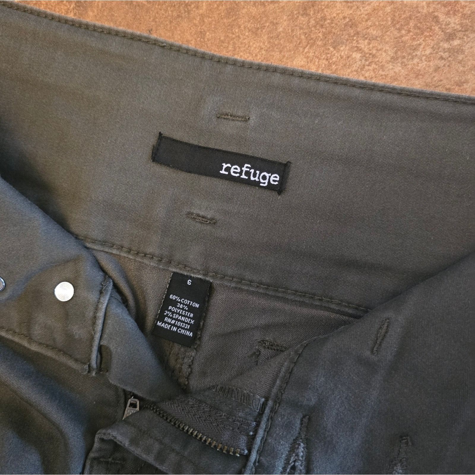 Other Dark Olive Refuge Skinny Jean Size 28" / US 6 / IT 42 - 3 Thumbnail