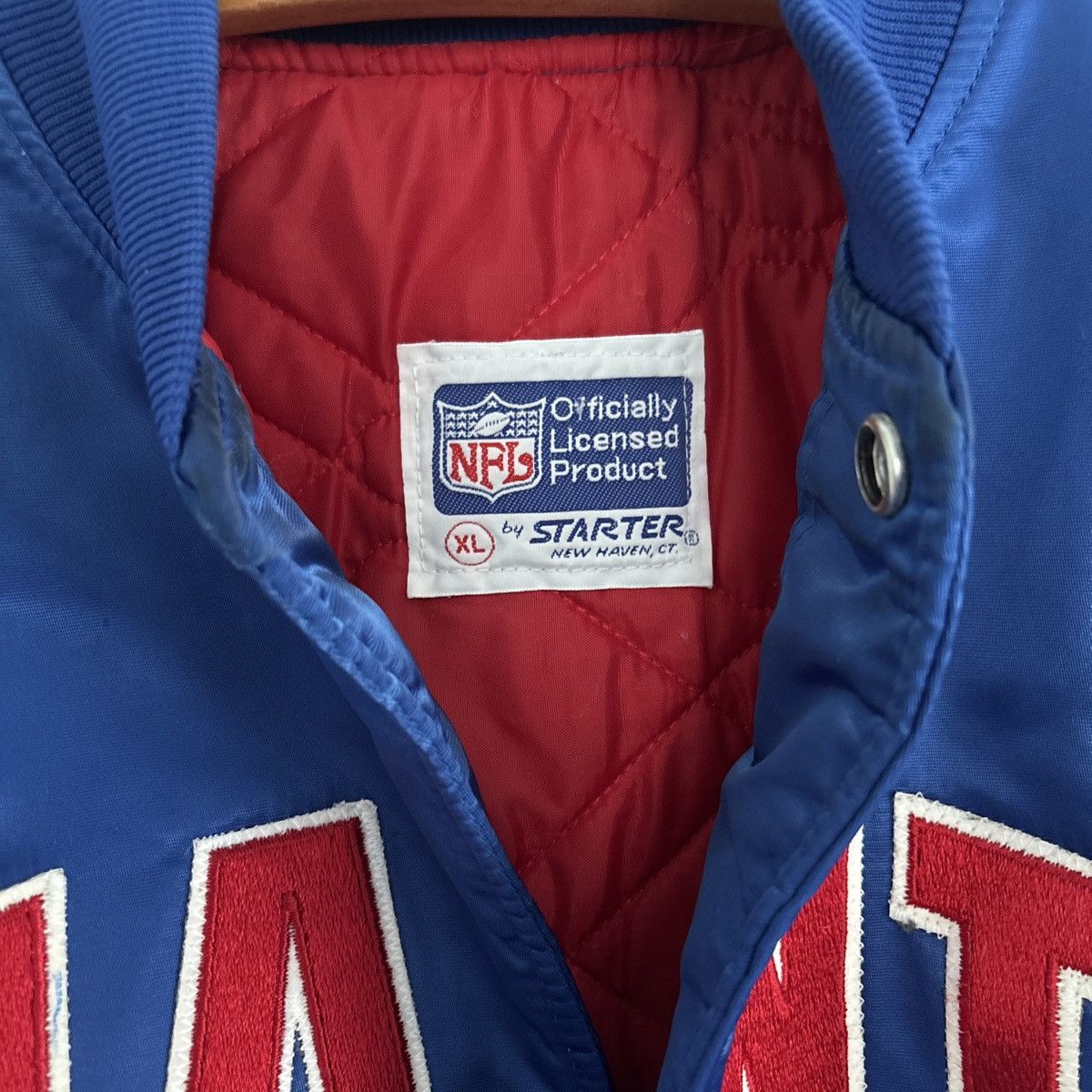 Starter Vintage 90’s New York Giants Starter Satin Jacket Size US XL / EU 56 / 4 - 2 Thumbnail