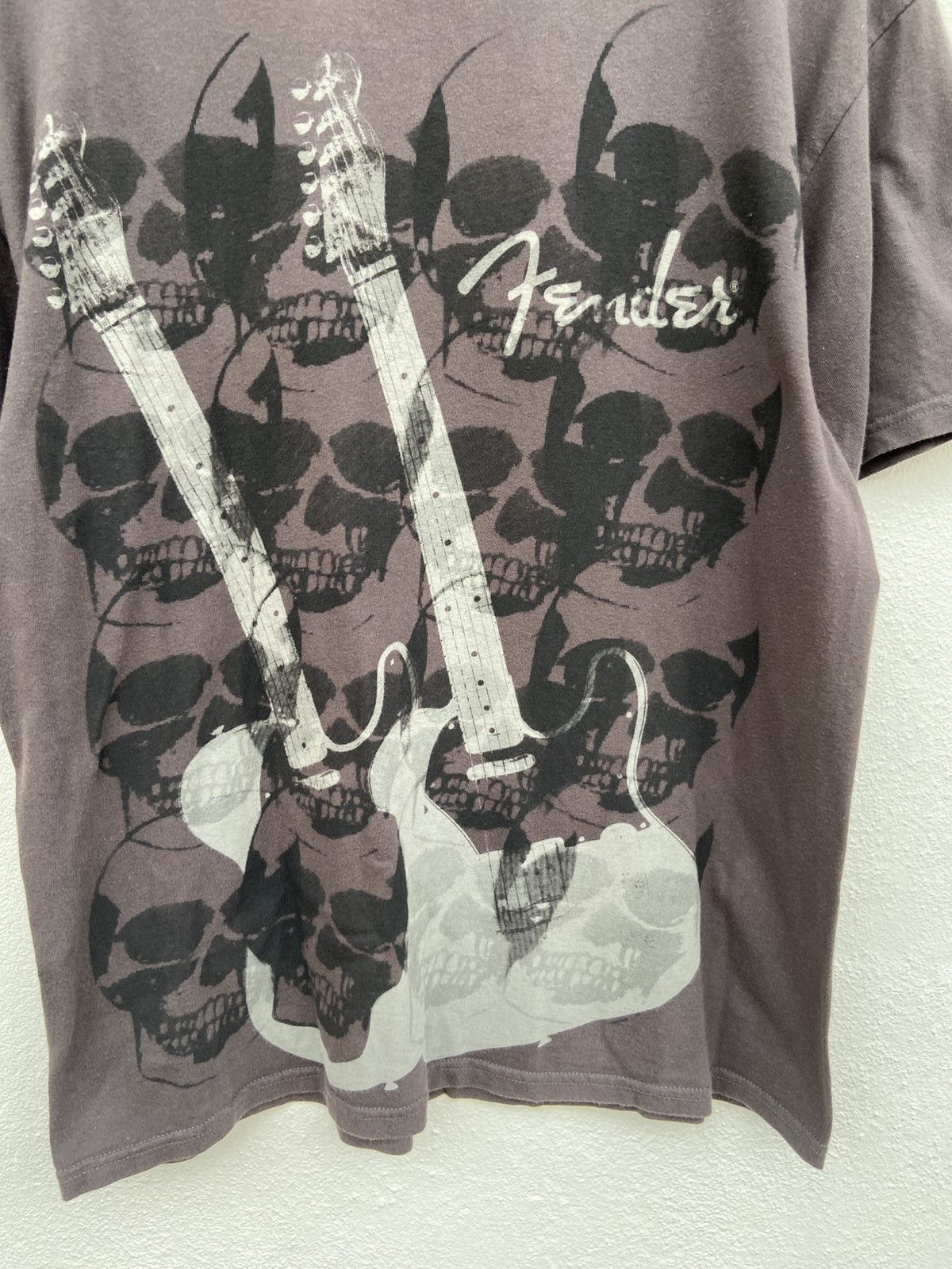 Fender 🔥 Vintage Fender t shirt skulls if six was nine rock n roll Size US L / EU 52-54 / 3 - 2 Thumbnail