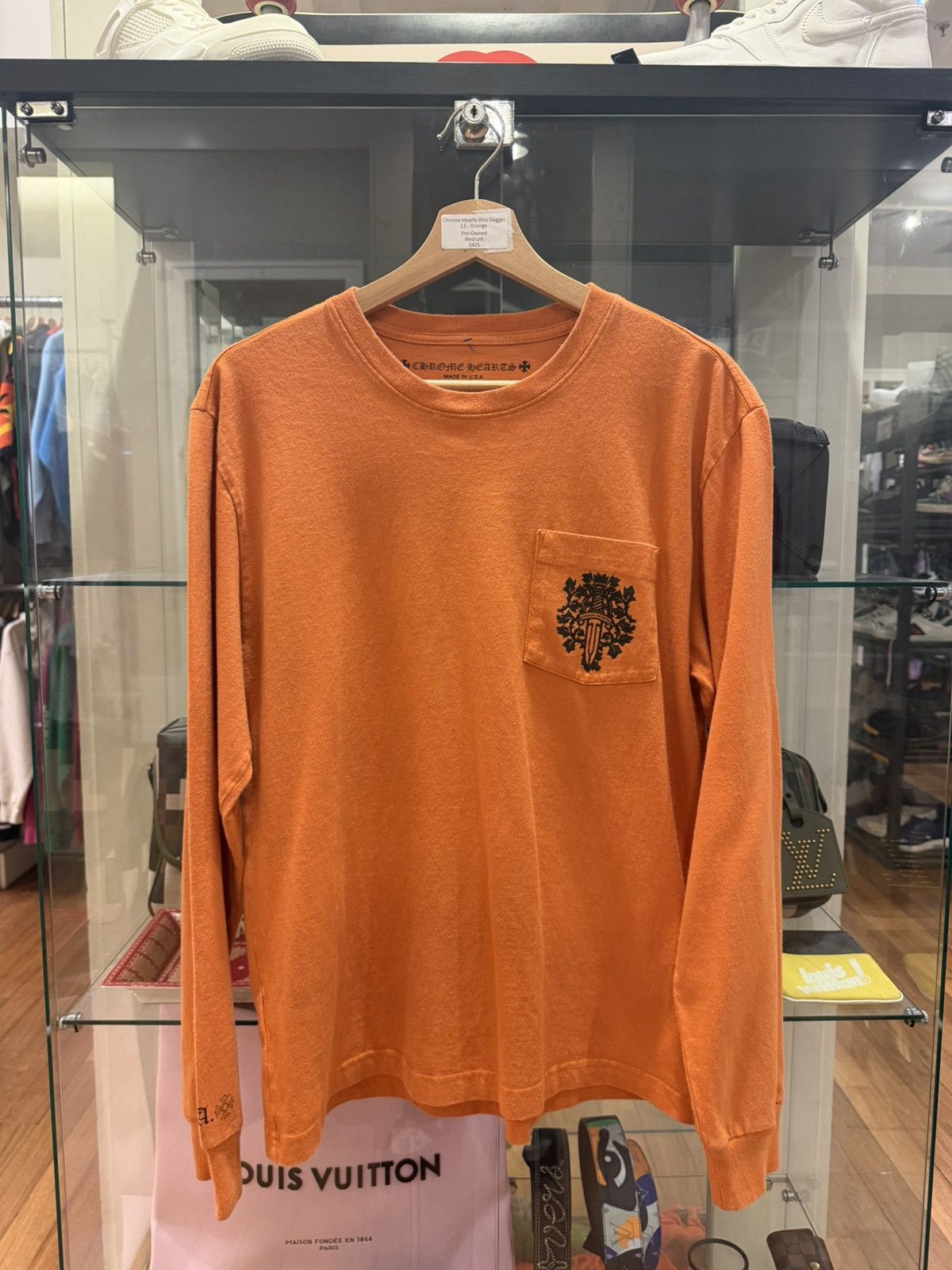 Chrome Hearts Chrome Hearts Vine Dagger LS Shirt - Orange Size US M / EU 48-50 / 2 - 1 Thumbnail