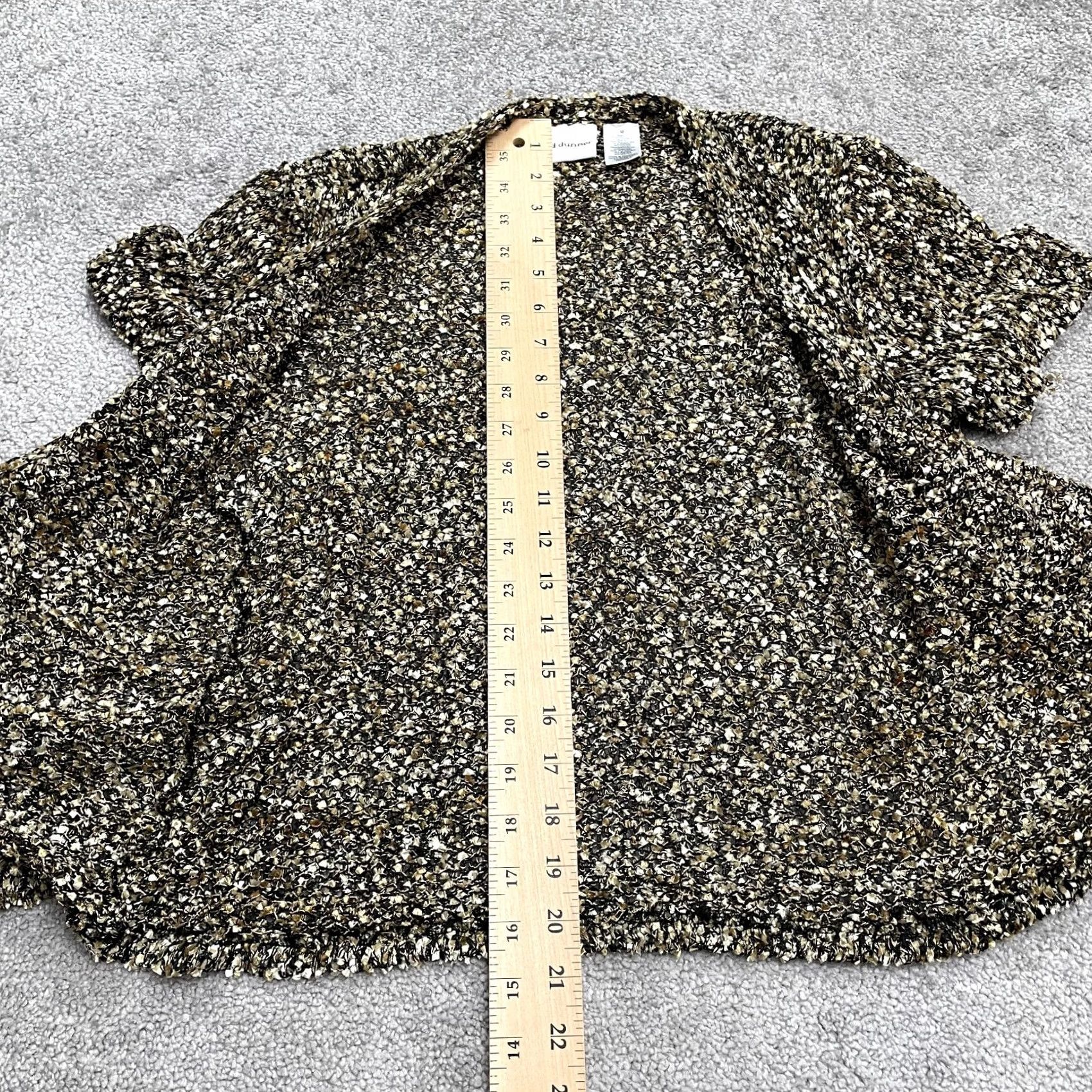 Vintage Alfred Dunner Cardigan Sweater Womens Medium Brown Short Sleeve Casual Size M / US 6-8 / IT 42-44 - 5 Thumbnail