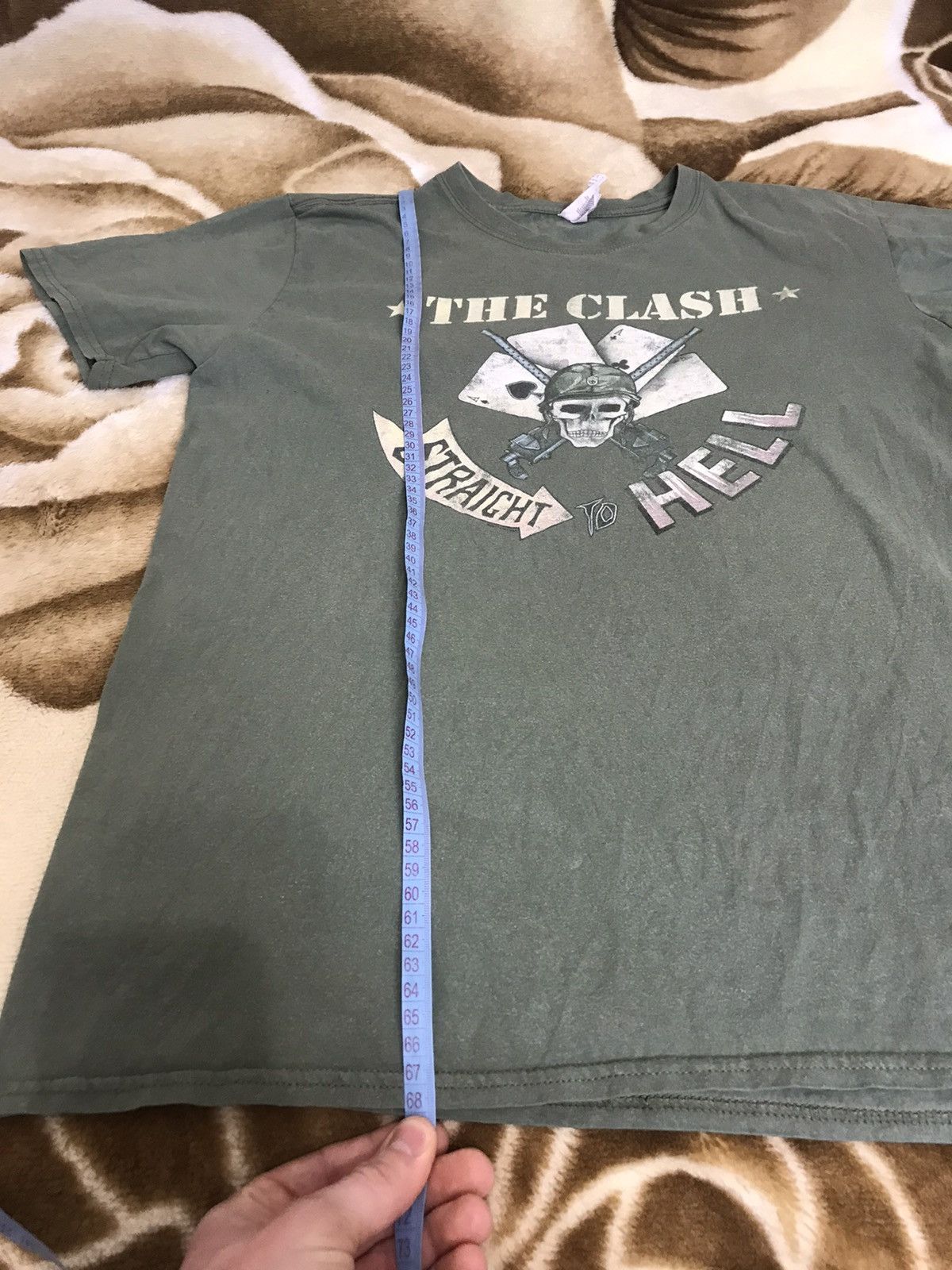 Band Tees 🔥 Vintage The Clash Straight to Hell Punk Rock Green Tees Size US L / EU 52-54 / 3 - 13 Thumbnail