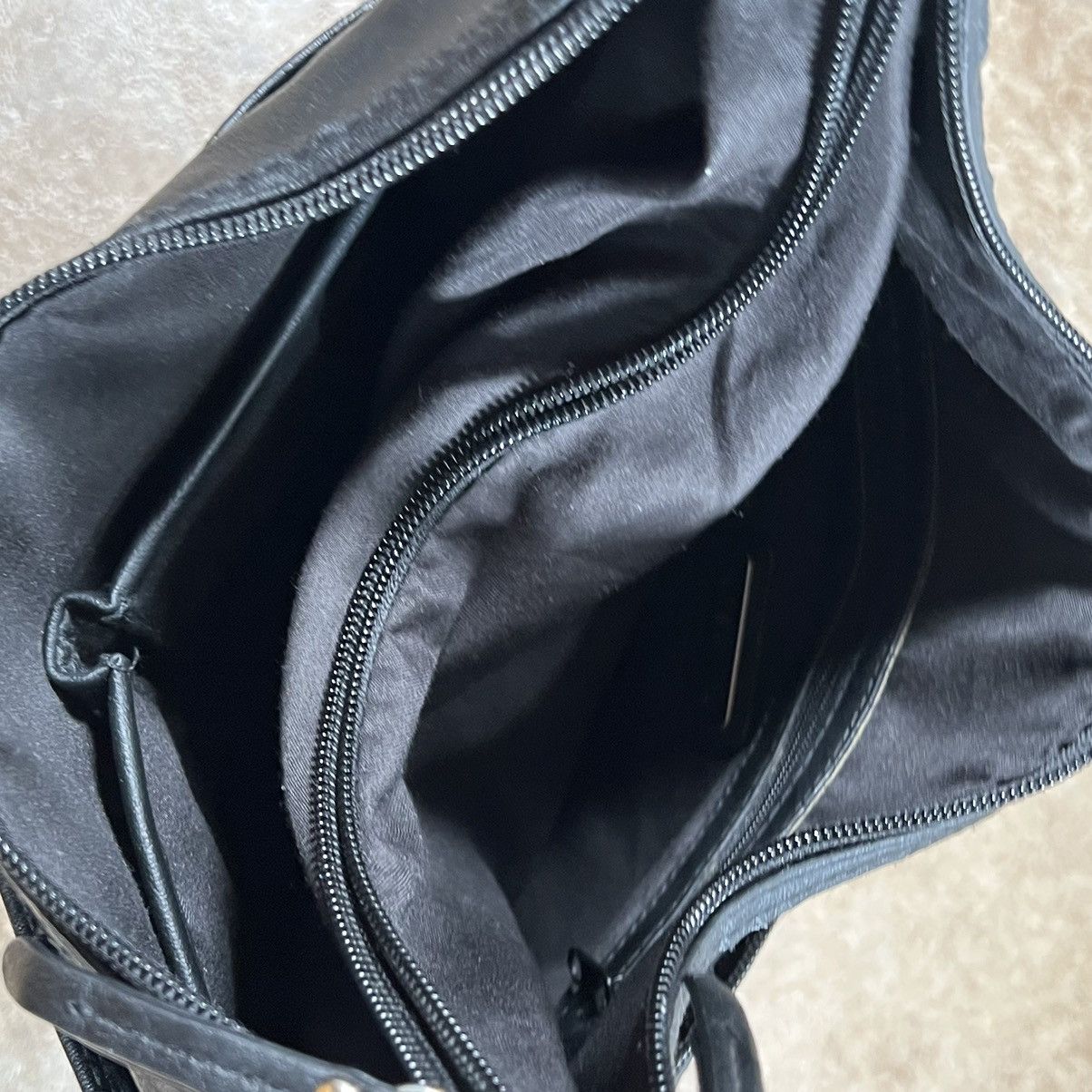 Other Rosetti Handbag Purse Leather Black Double Handle Zip Chic Size ONE SIZE - 7 Thumbnail