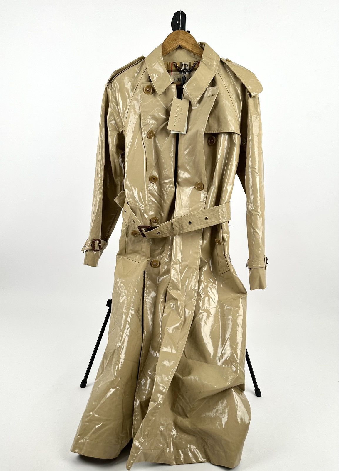 90s 00s BURBERRY ノバチェック trench coat Vintage Burberry Trench Coat Small – Freshmans Archive
