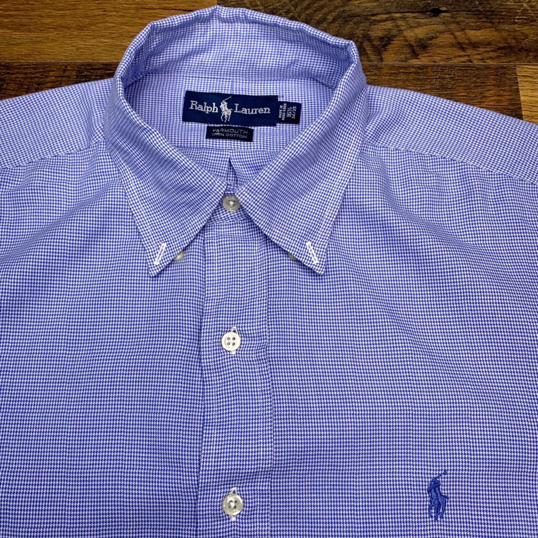 Ralph Lauren Ralph Lauren Shirt Adult 16.5 Blue Plaid Button Up Mens Size US XL / EU 56 / 4 - 4 Thumbnail