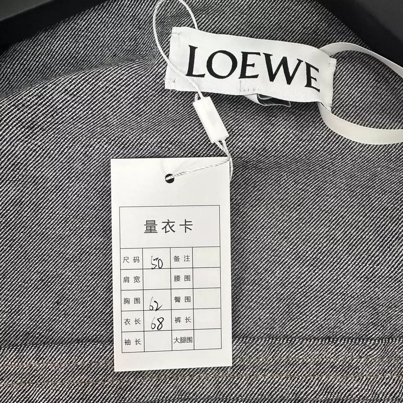 Loewe LOEWE Black-gray geometric denim jacket Size XL / US 12-14 / IT 48-50 - 6 Thumbnail