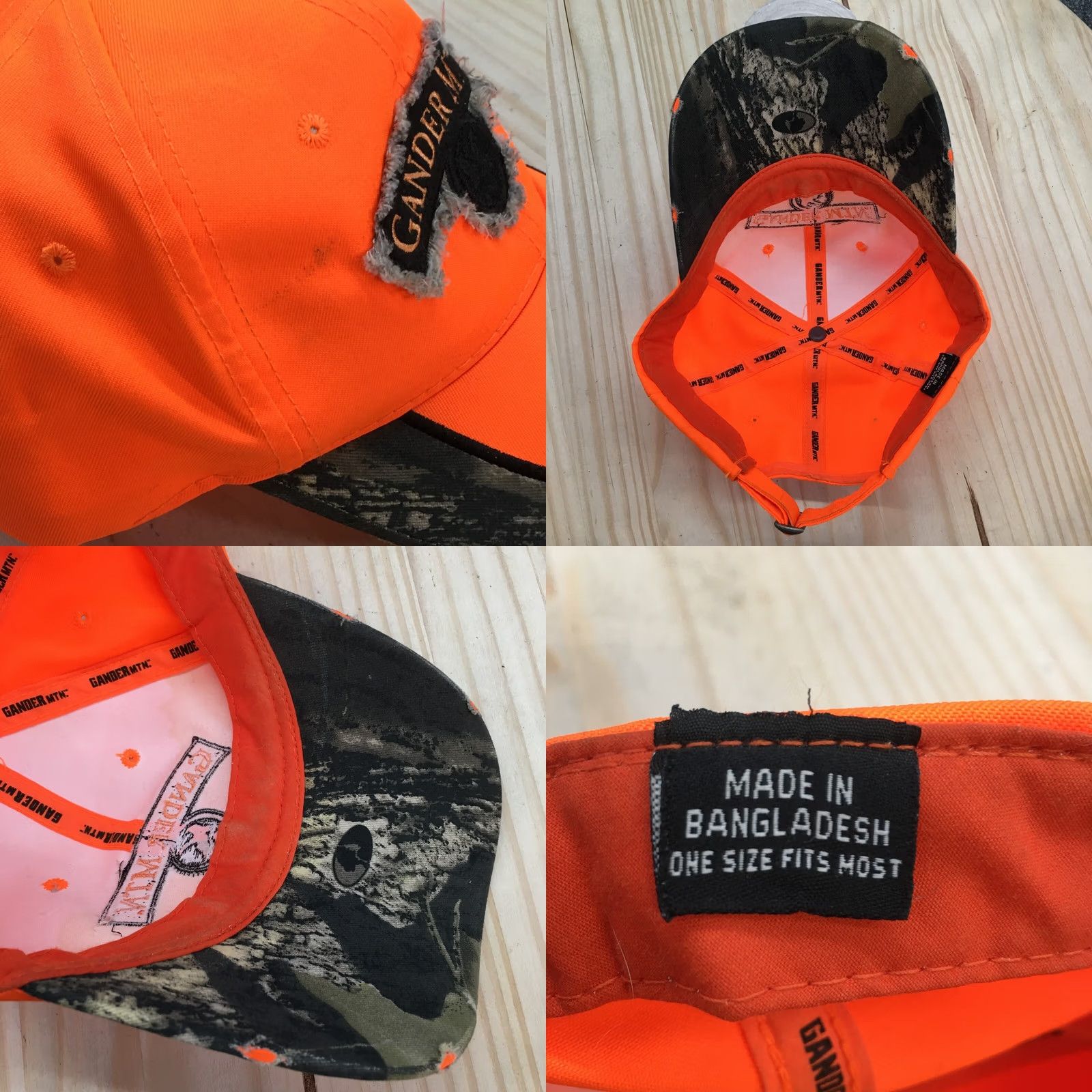 Vintage Gander Mtn Baseball Cap Hat One Size Orange Embroidered Adjustable 1960 Mens Size ONE SIZE - 8 Thumbnail