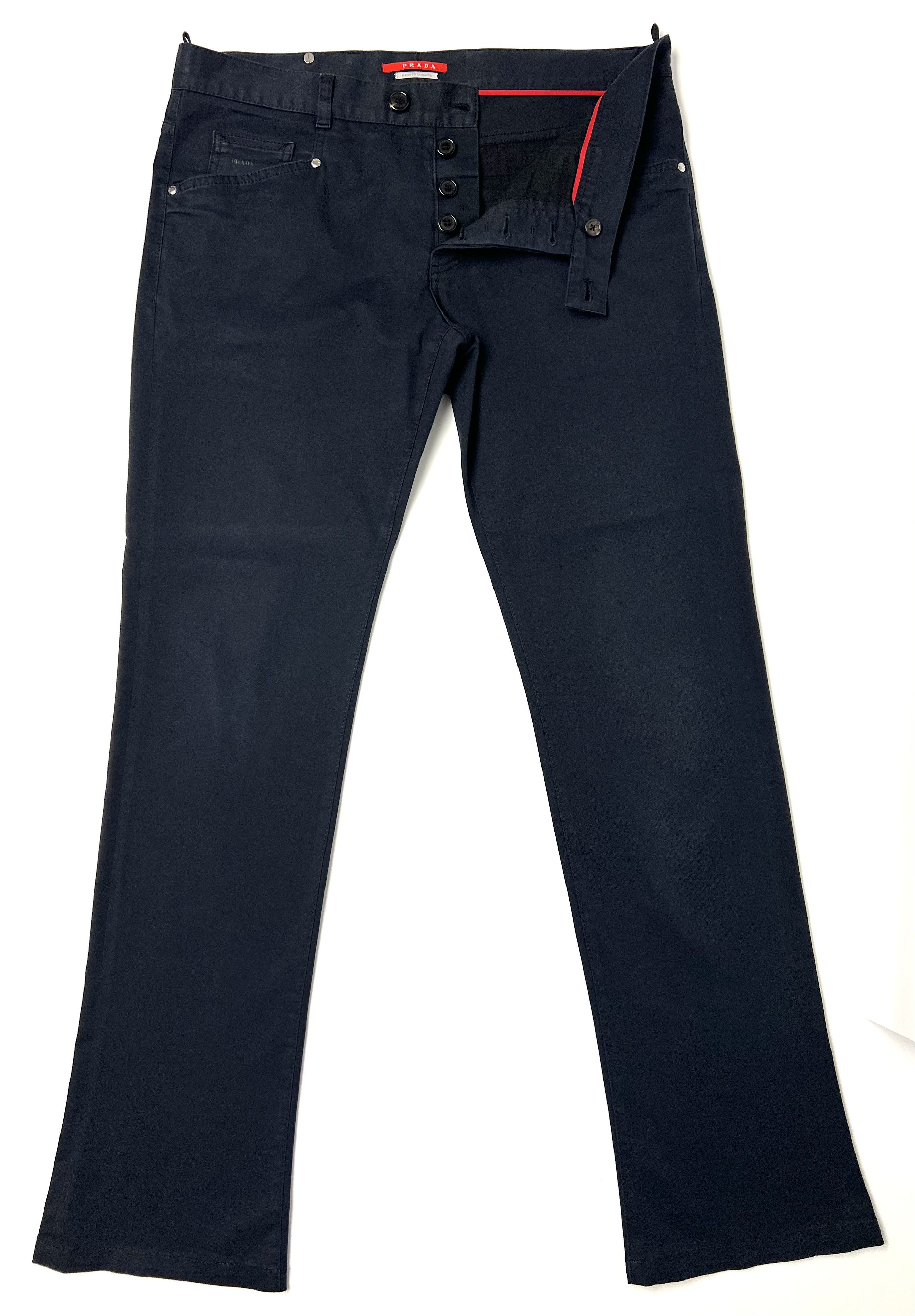 Prada PRADA LINEA ROSSA COTTON BLEND FLARE LEG CASUAL PANTS Size US 36 / EU 52 - 10 Thumbnail