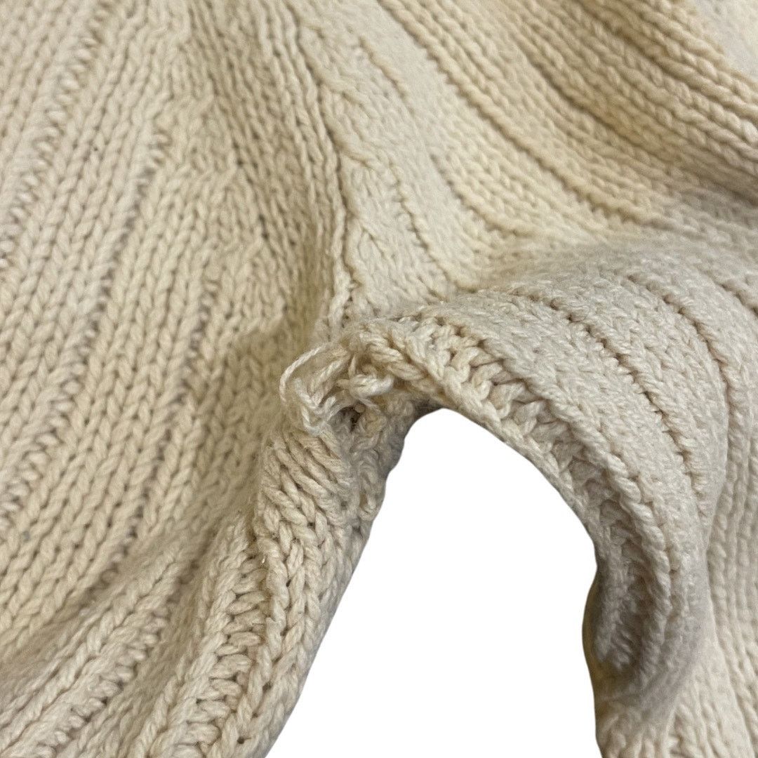 Guess Chunky Cable Knit Ribbed Long Sleeve V-Neck Sweater Medium Size M / US 6-8 / IT 42-44 - 7 Thumbnail