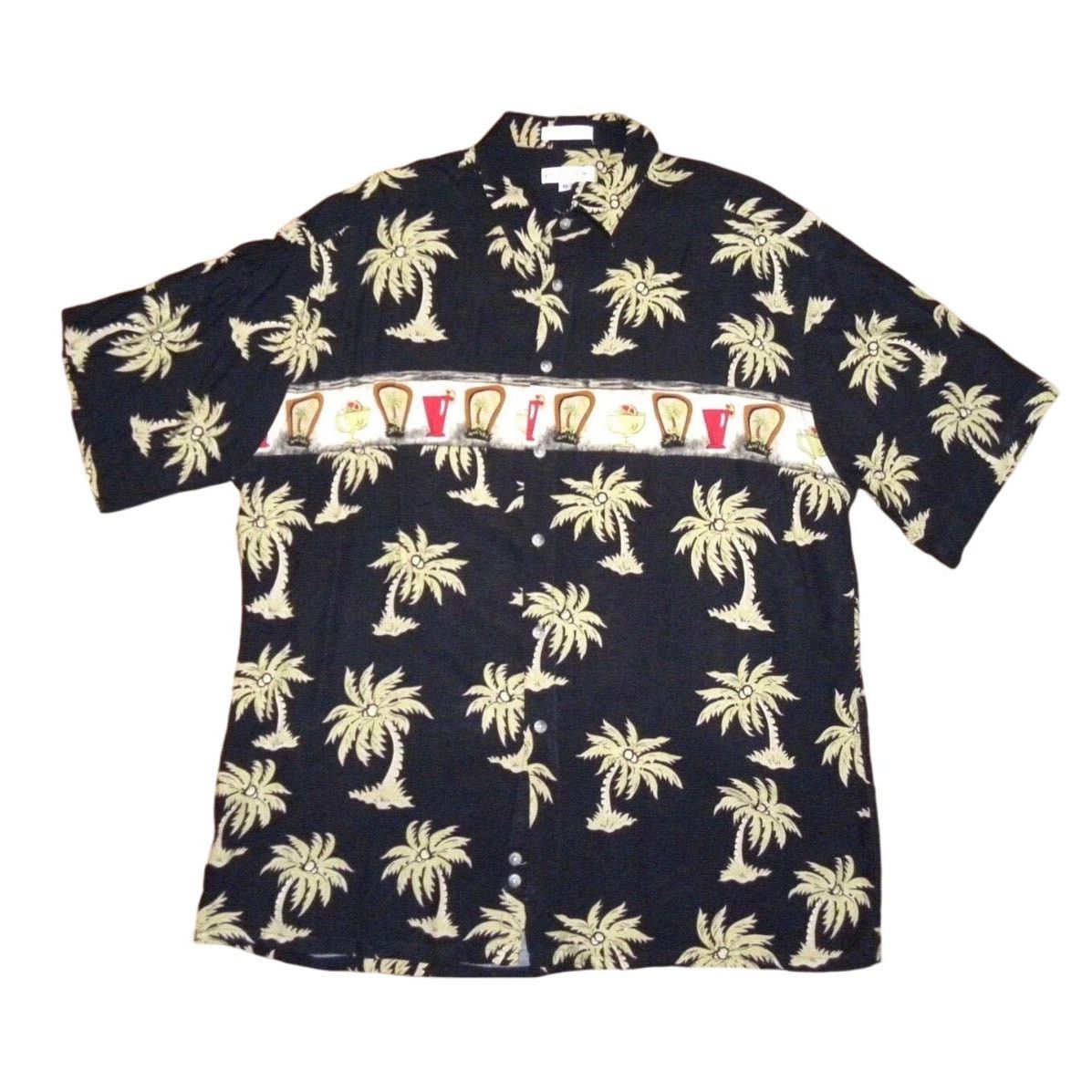 Pierre Cardin Vintage Pierre Cardin Hawaiian Shirt Cocktail Print Size US L / EU 52-54 / 3 - 4 Thumbnail