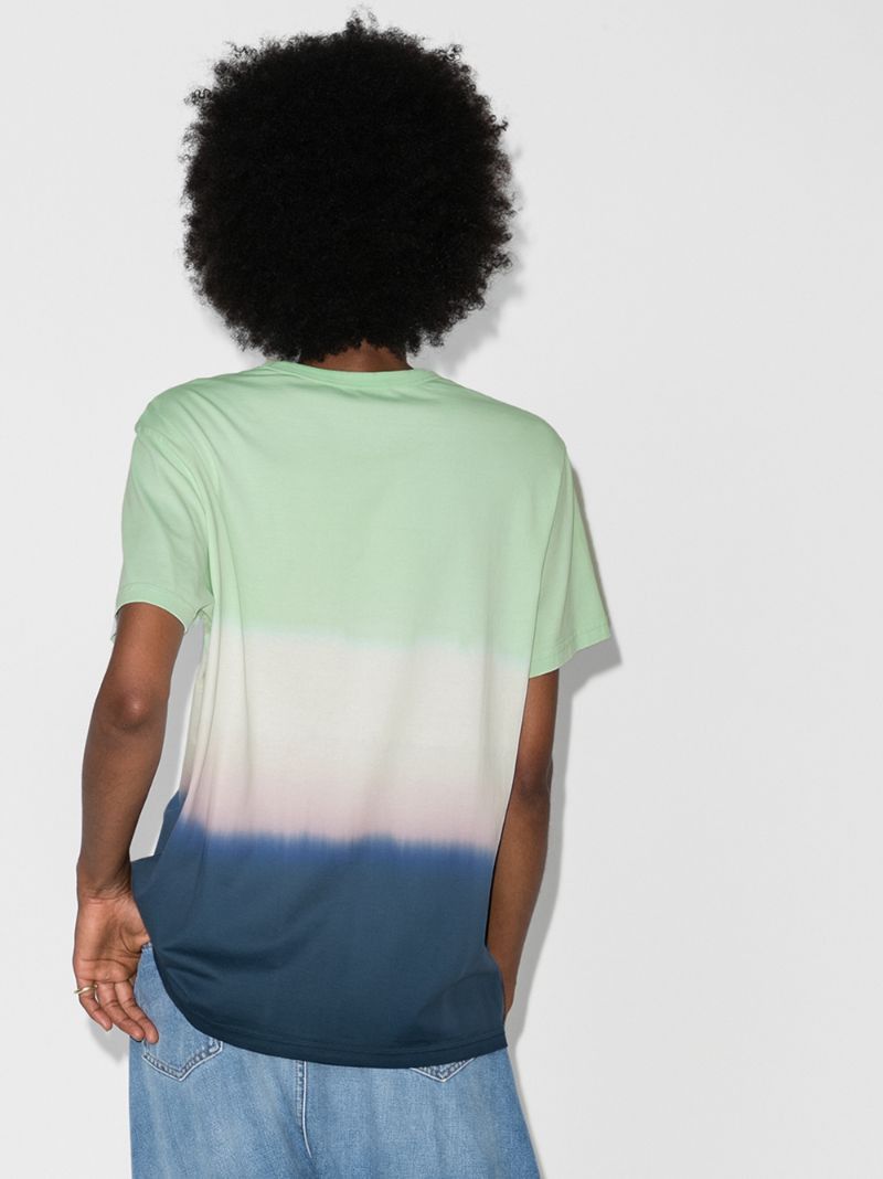 Givenchy Tricolor Dip Dye Flocked Logo Oversized T-Shirt Size XS / US 0-2 / IT 36-38 - 4 Thumbnail