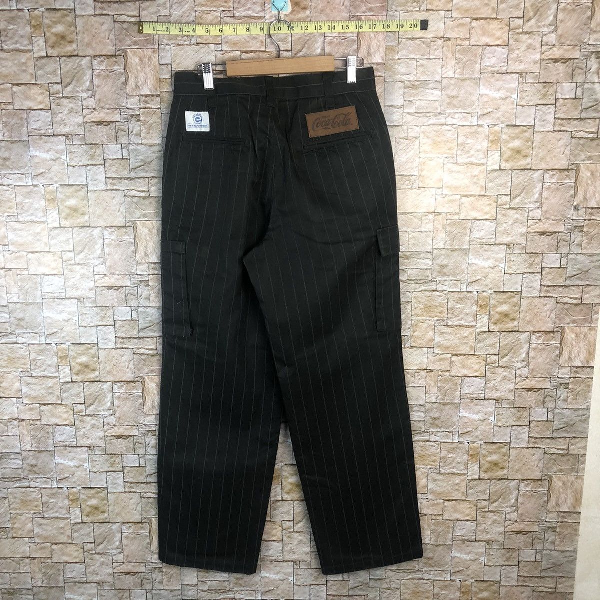 Coca Cola Coca Cola Black Stripe Cargo Multipocket Pants #A88 Size US 31 - 12 Thumbnail