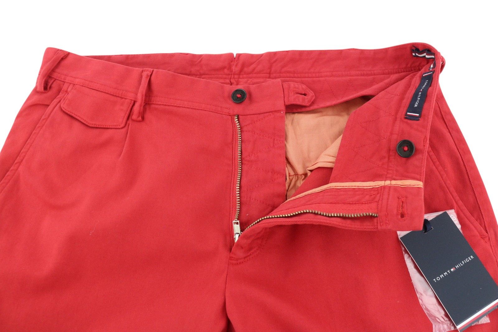 Tommy Hilfiger TWILL STRETCH W32 Chino Pleated Slim Trousers 84975 Size US 32 / EU 48 - 4 Thumbnail
