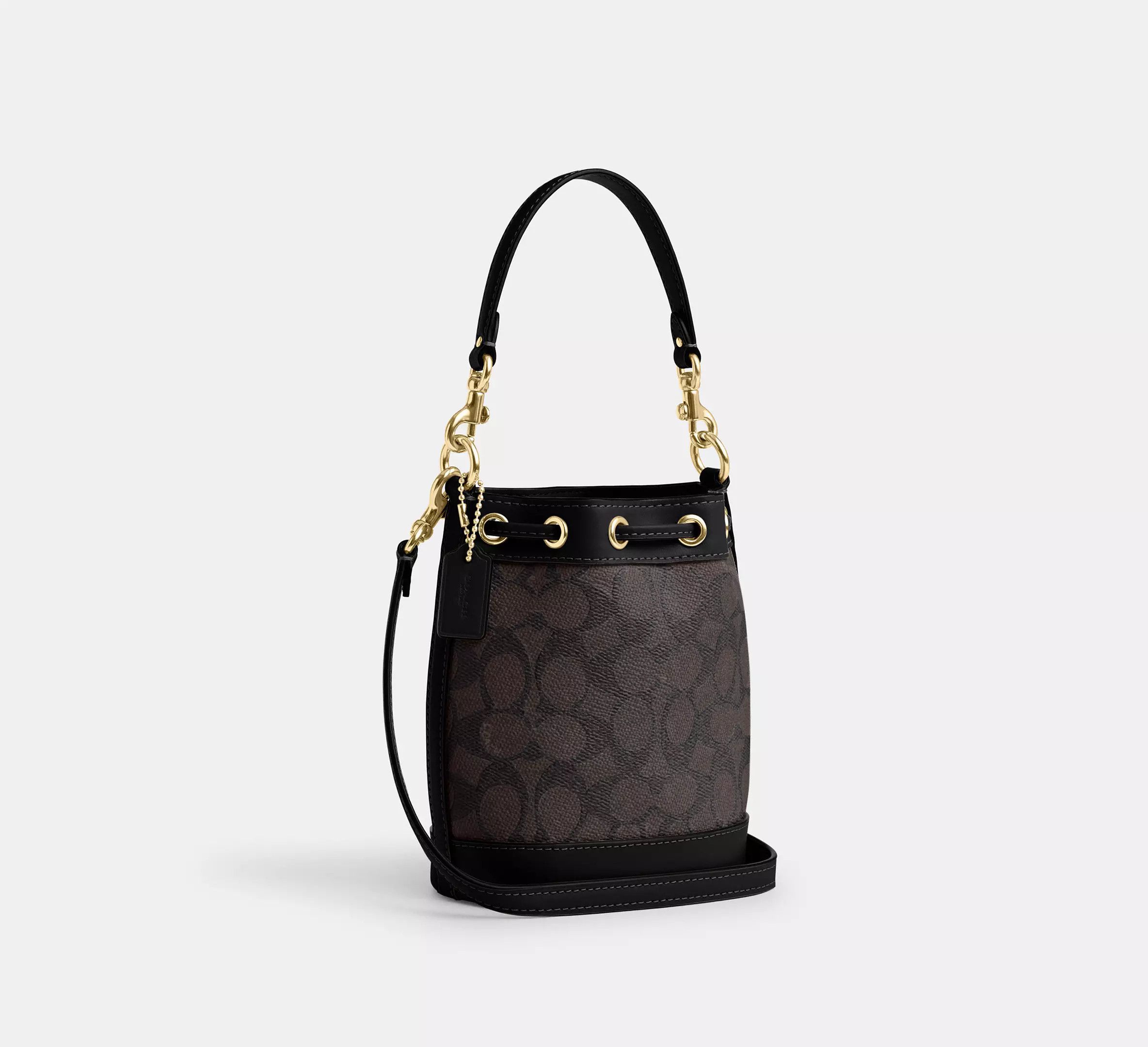 Coach Mini Bucket Bag In Signature Canvas CW299 Size ONE SIZE - 10 Thumbnail