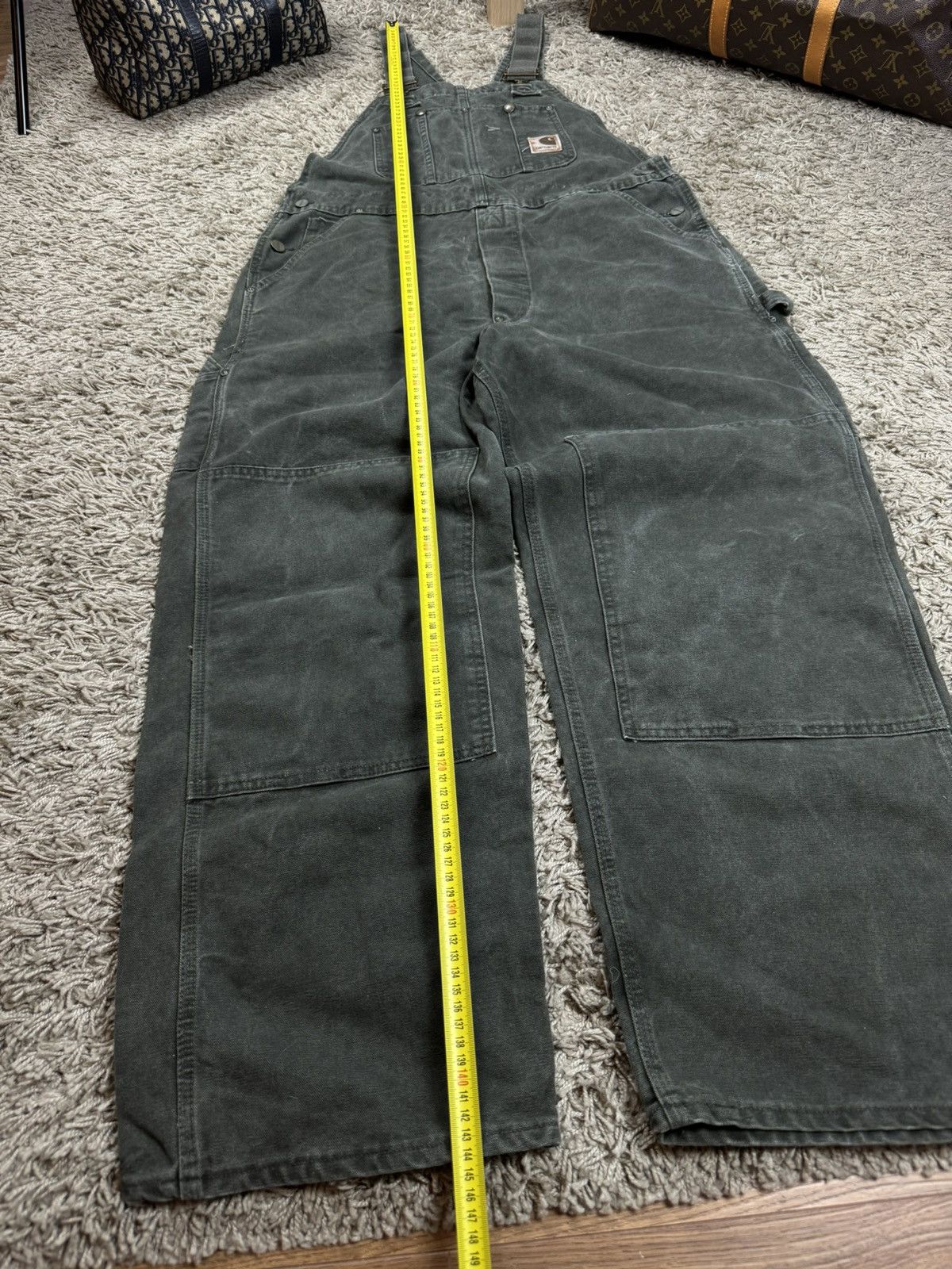 Carhartt × Vintage Vintage overall jeans Carhartt original casual skate item Size US 39 - 5 Thumbnail