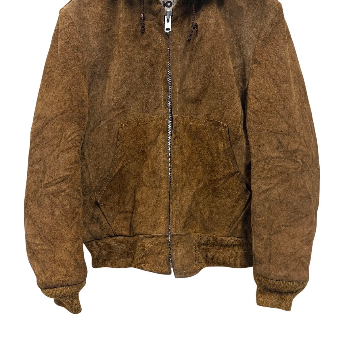 Schott Vintage Schott Suede Hooded Jacket shearling sherpa Size US M / EU 48-50 / 2 - 5 Thumbnail