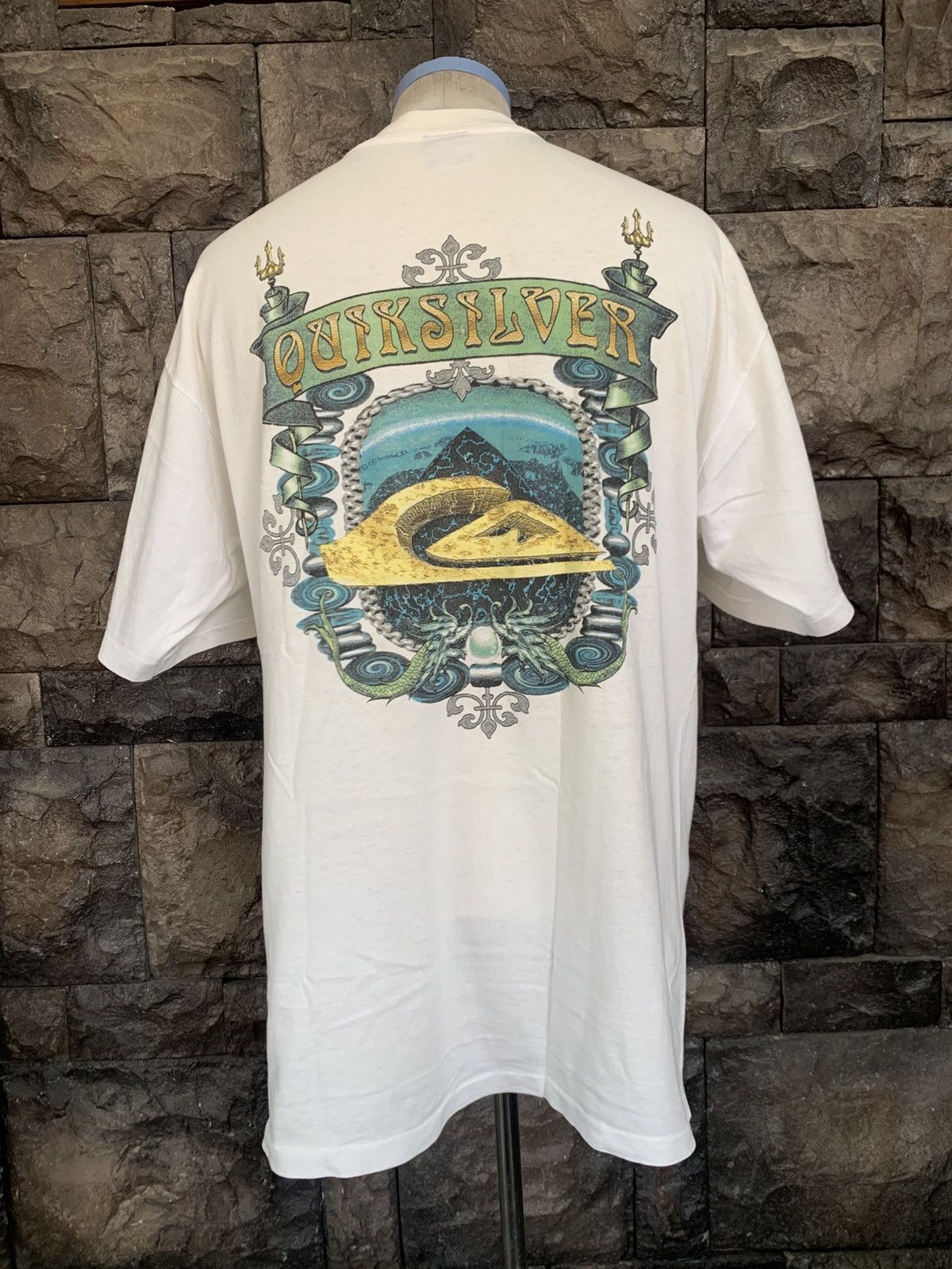 Quiksilver Vintage 90s Quiksilver Surf / Surfing T shirt Size US L / EU 52-54 / 3 - 1 Thumbnail