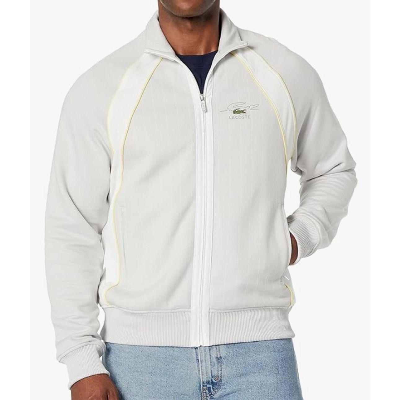 Lacoste Lacoste Men's Long Sleeve Relaxed Fit FullZip Sweatshirt 3XL Size US XXL / EU 58 / 5 - 1 Thumbnail