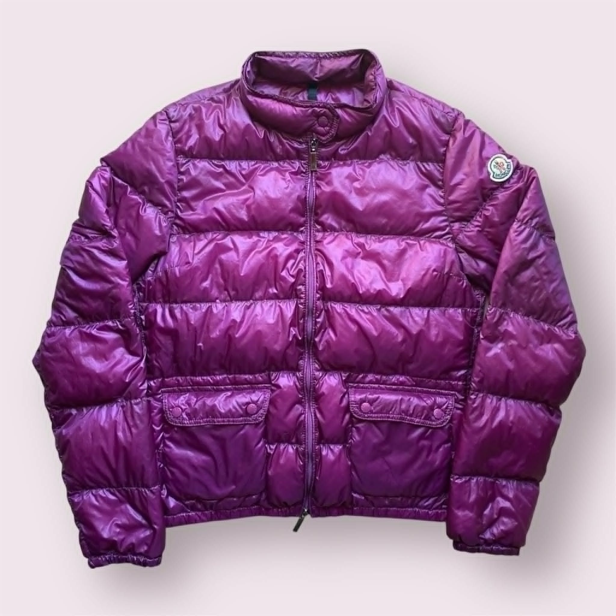 Moncler Moncler Lansing Light Puffer Feather Down Purple Jacket Size M / US 6-8 / IT 42-44 - 1 Thumbnail