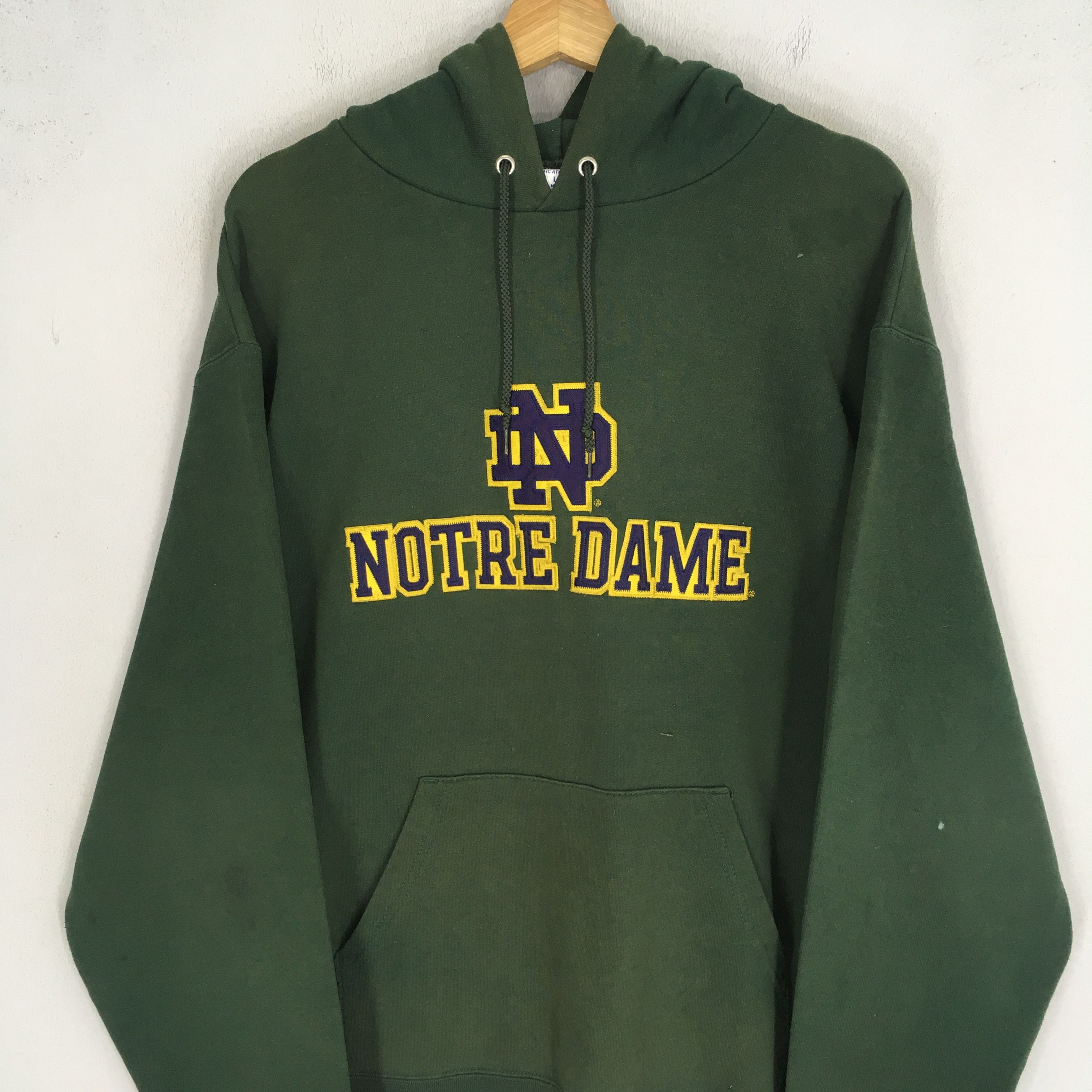 NCAA Vintage Notre Dame Ncaa Green Sweater - 444 Size US L / EU 52-54 / 3 - 3 Thumbnail