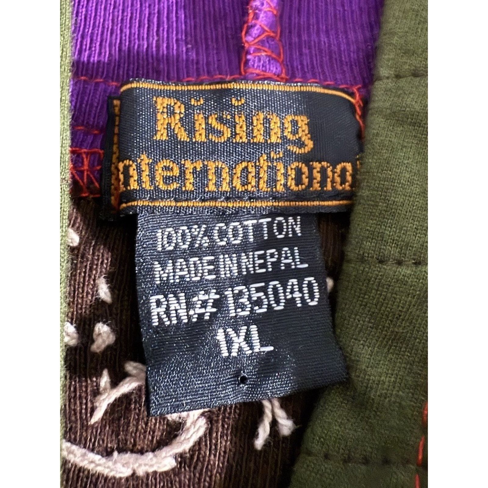 Other UK Rising International Flower Patchwork Hooded Zip Up 3D Knit Size XXL / US 16-18 / IT 52-54 - 4 Thumbnail