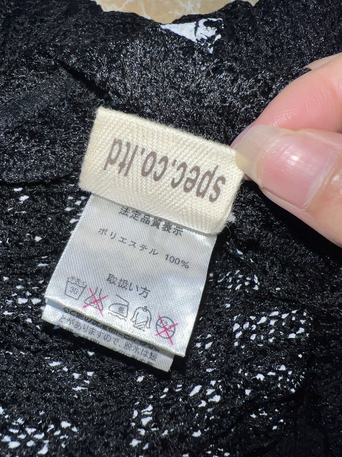 Japanese Brand Rare D.i.a. Specs chain necklace knit top 🖤☠️ Size ONE SIZE - 13 Thumbnail