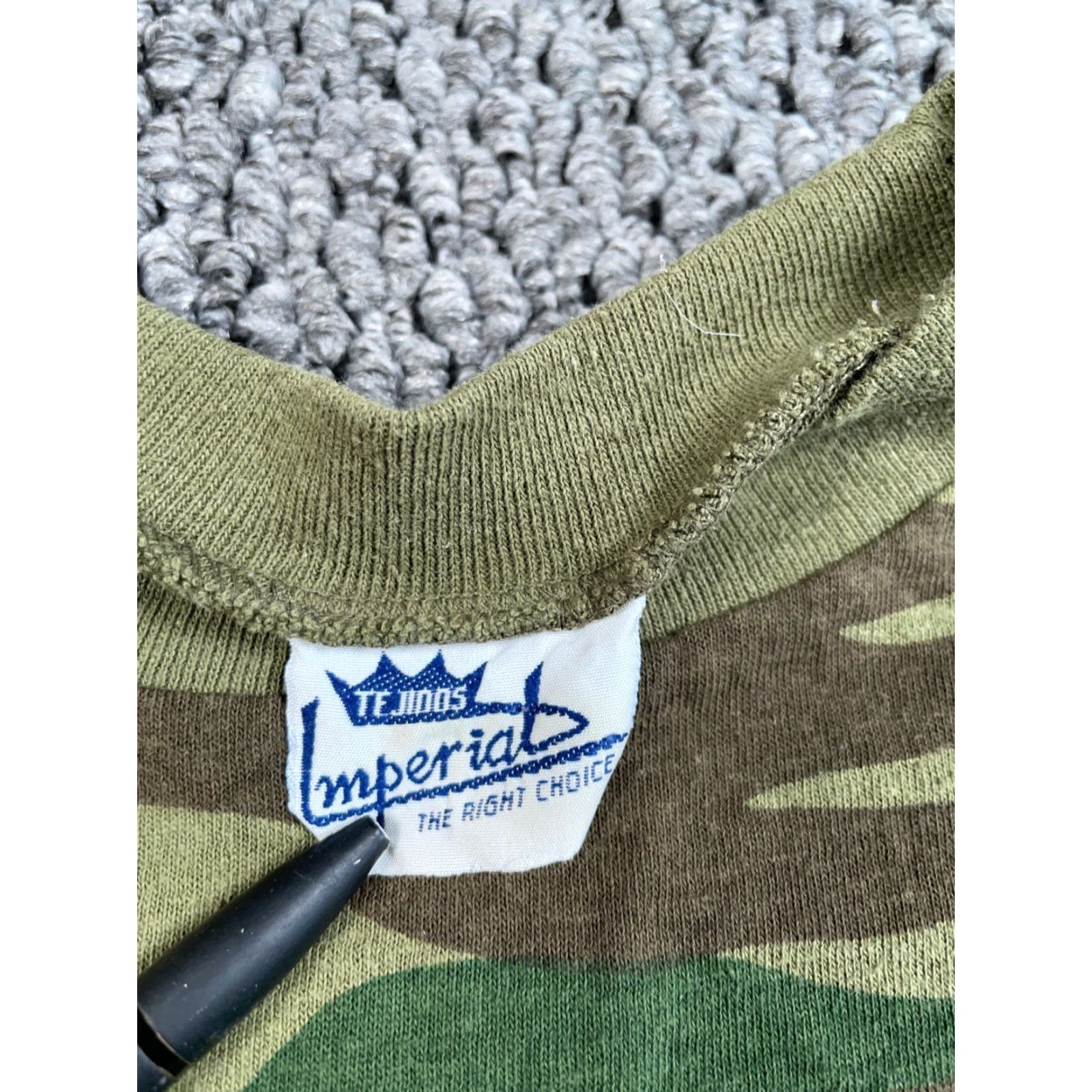Imperial VTG Imperial Camouflage Pocket T-Shirt Adult Large Green Camo Outdoors Nature Size US L / EU 52-54 / 3 - 3 Thumbnail