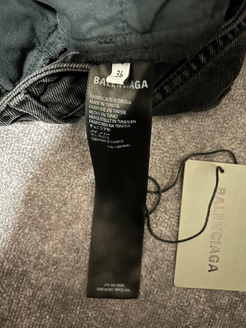 Balenciaga Balenciaga Low Waist Denim Skirt in Black-2505 Size US 36 / EU 52 - 4 Thumbnail