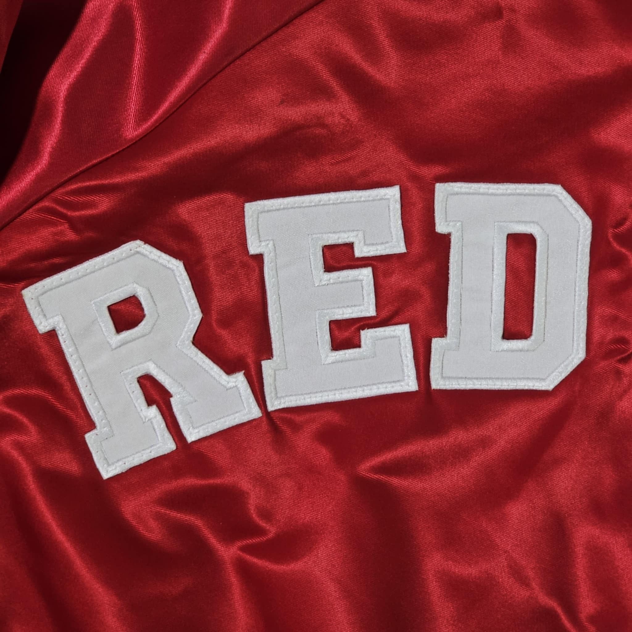 Chalk Line × NCAA × Vintage St John's Red Storm 90s Chalk Line Satin Bomber Jacket Size US XL / EU 56 / 4 - 7 Thumbnail