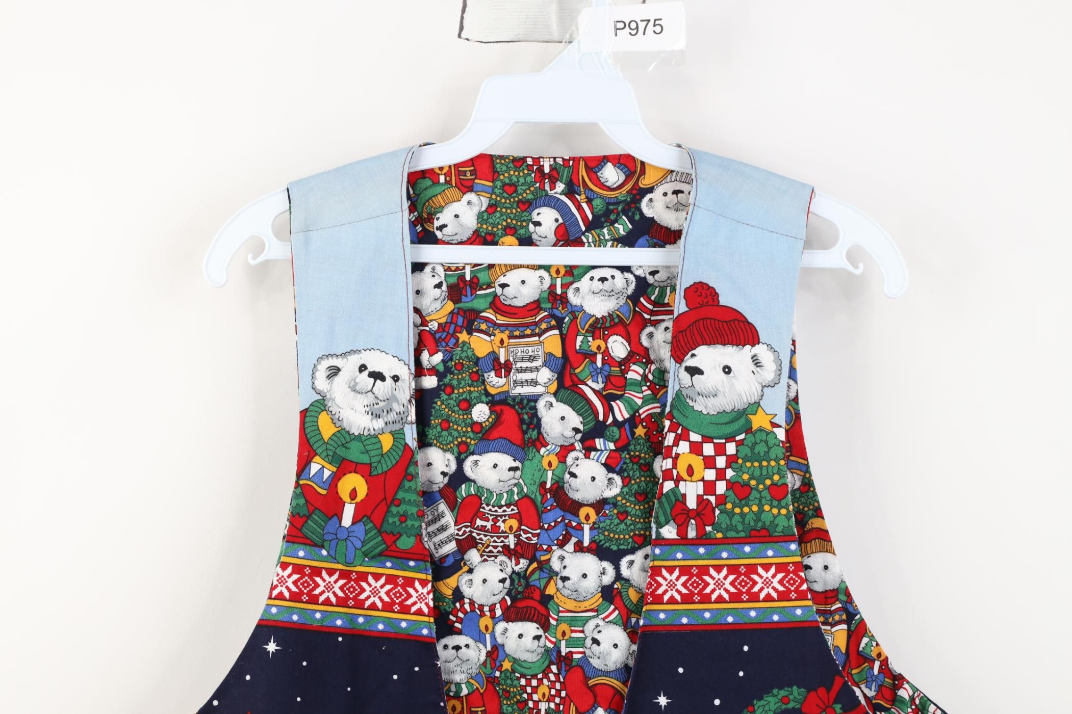 Vintage Vintage 90s Streetwear Reversible Christmas Vest Jacket Size XL / US 12-14 / IT 48-50 - 2 Thumbnail