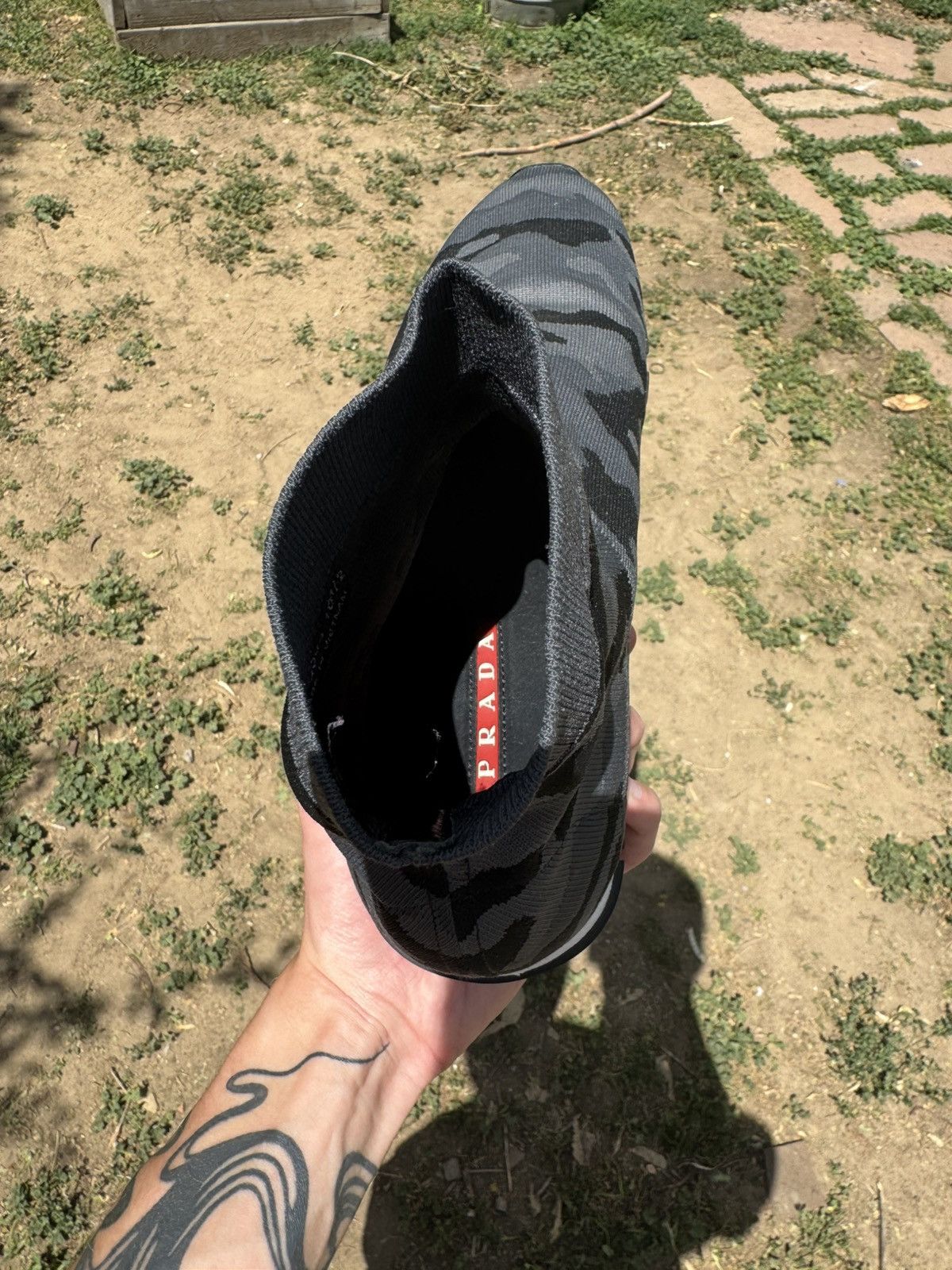 Prada Prada Camo Knit Sneakers Size US 10.5 / EU 43-44 - 2 Thumbnail