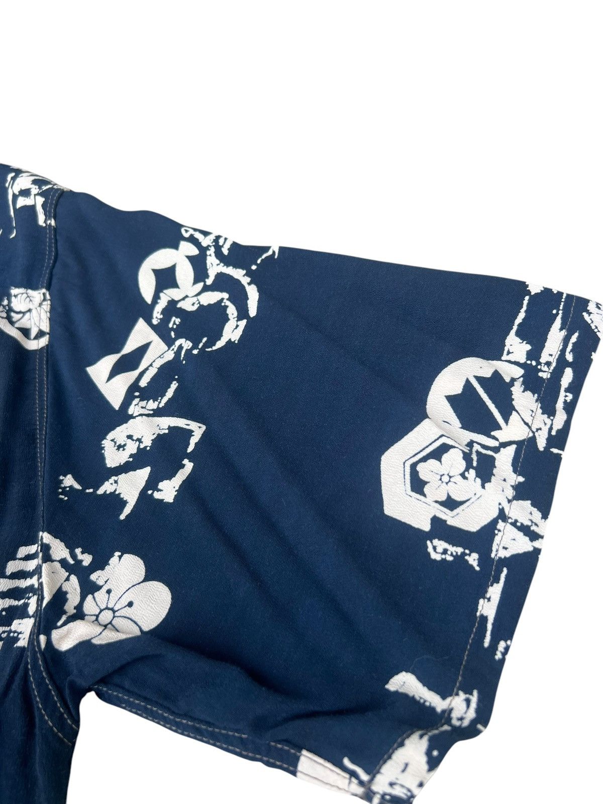 Blue Blue Japan Blue Blue Special Okra Indigo Dyed Hawaiian Shirt Size 4 Size US XL / EU 56 / 4 - 20 Thumbnail
