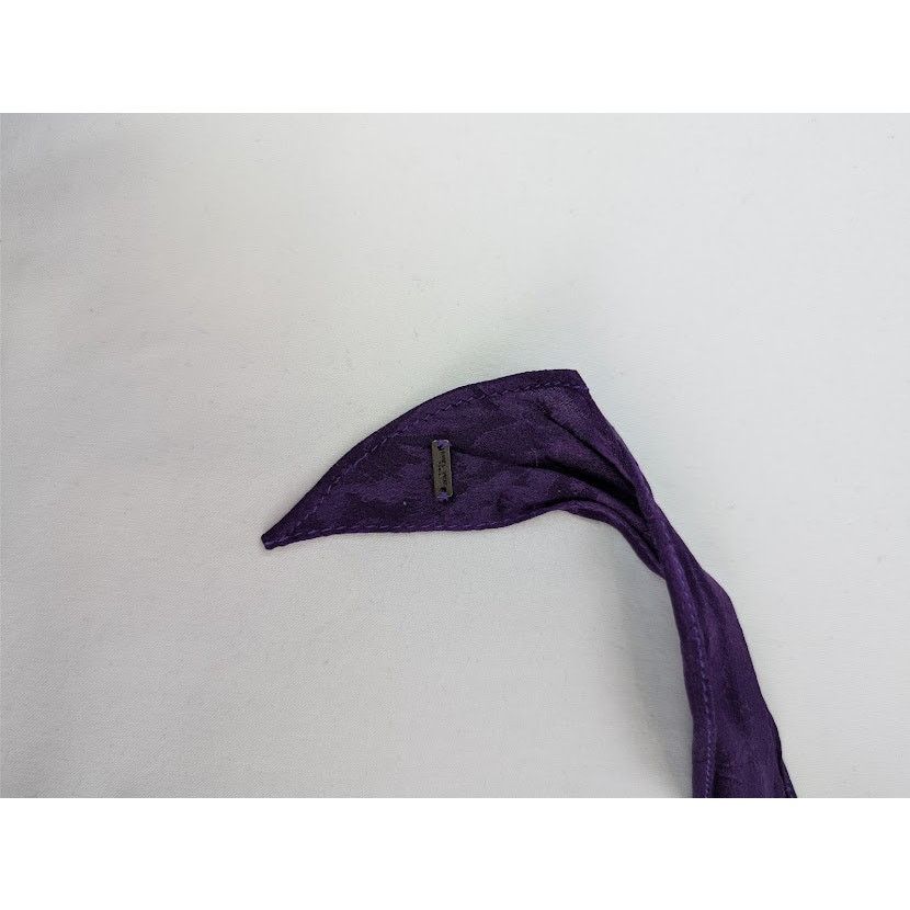 Saint Laurent Paris o1rshd1 Q:4 / Size: OS / Foulard Cravate Cour Scarf Purple Size ONE SIZE - 13 Thumbnail