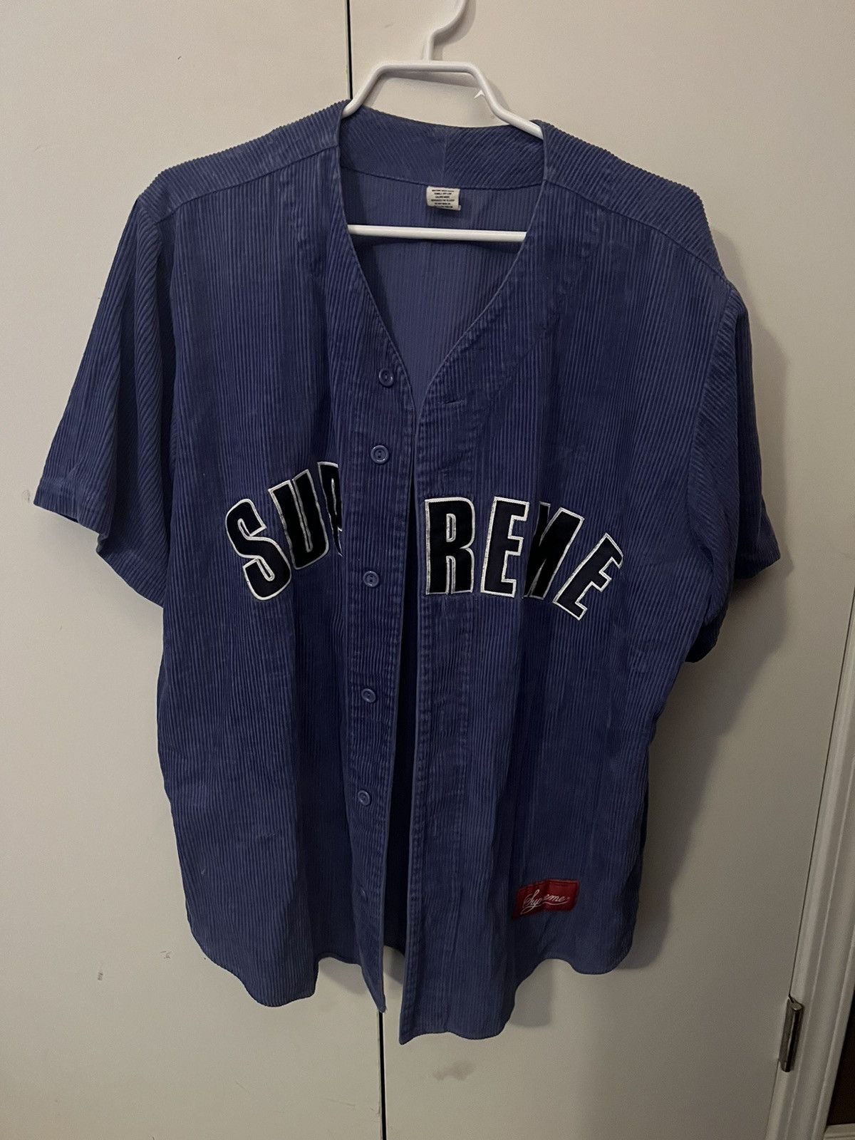 Supreme Corduroy Baseball Jersey | Grailed