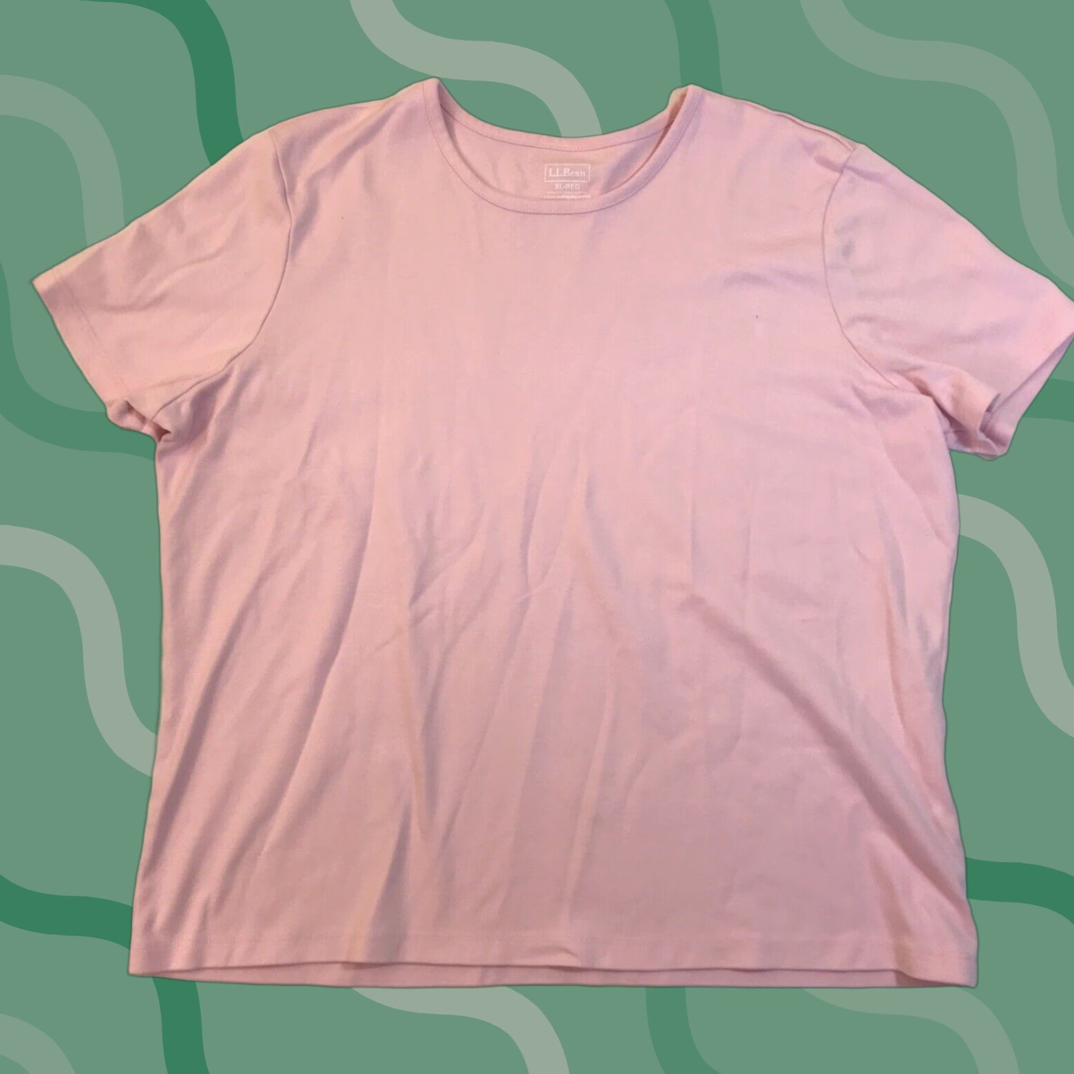 Vintage VINTAGE L.L. Bean Women's Short Sleeve Base Layer Shirt Pullover Pink XL Supima Cotton Hiking Activewear Size XL / US 12-14 / IT 48-50 - 1 Thumbnail