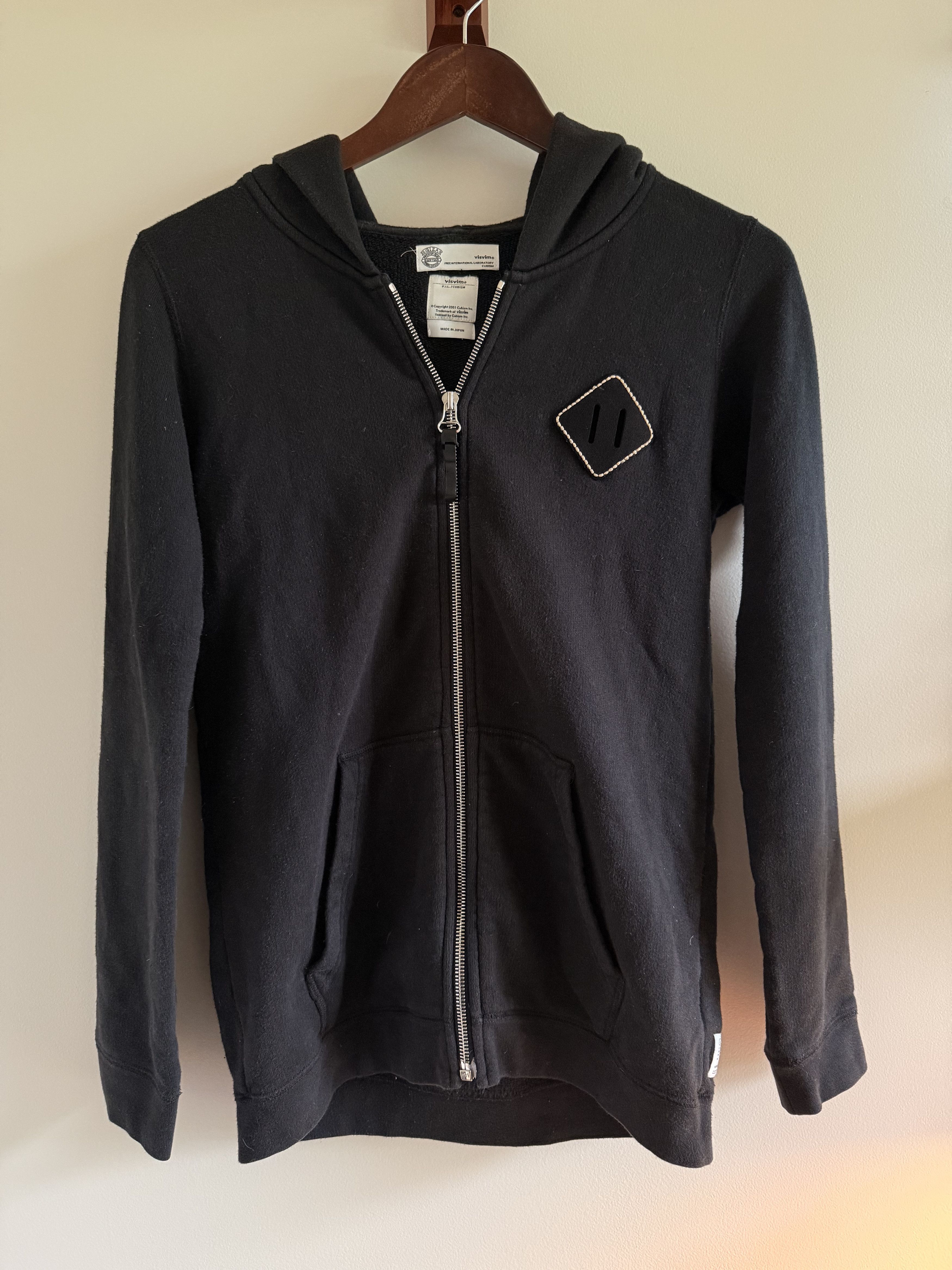 Black Visvim Zip Up Hodie