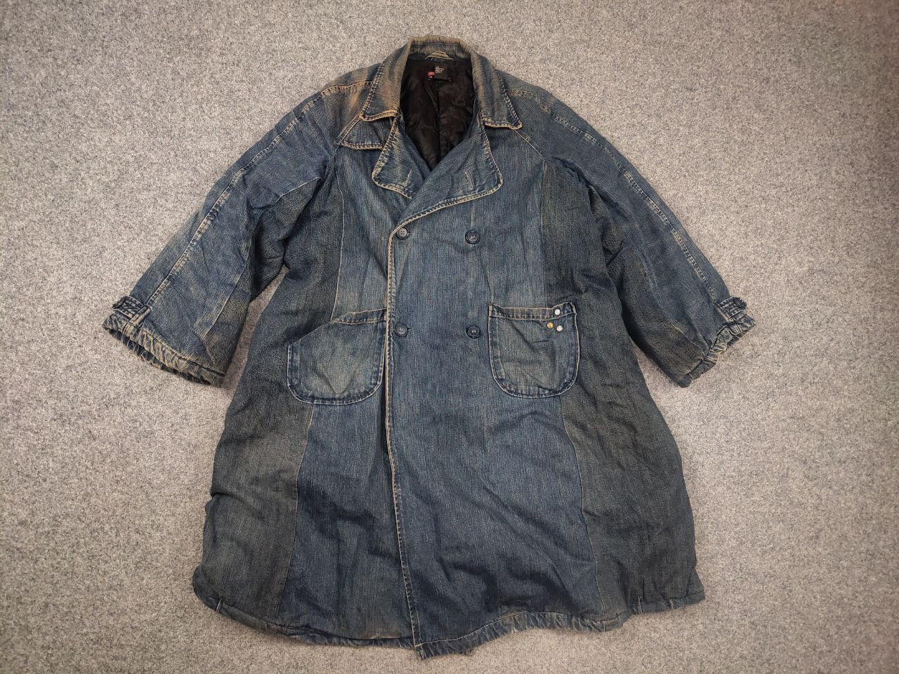 Diesel Vintage Diesel Archive Y2K Style Denim Faded coat Jacket Size US XL / EU 56 / 4 - 7 Thumbnail