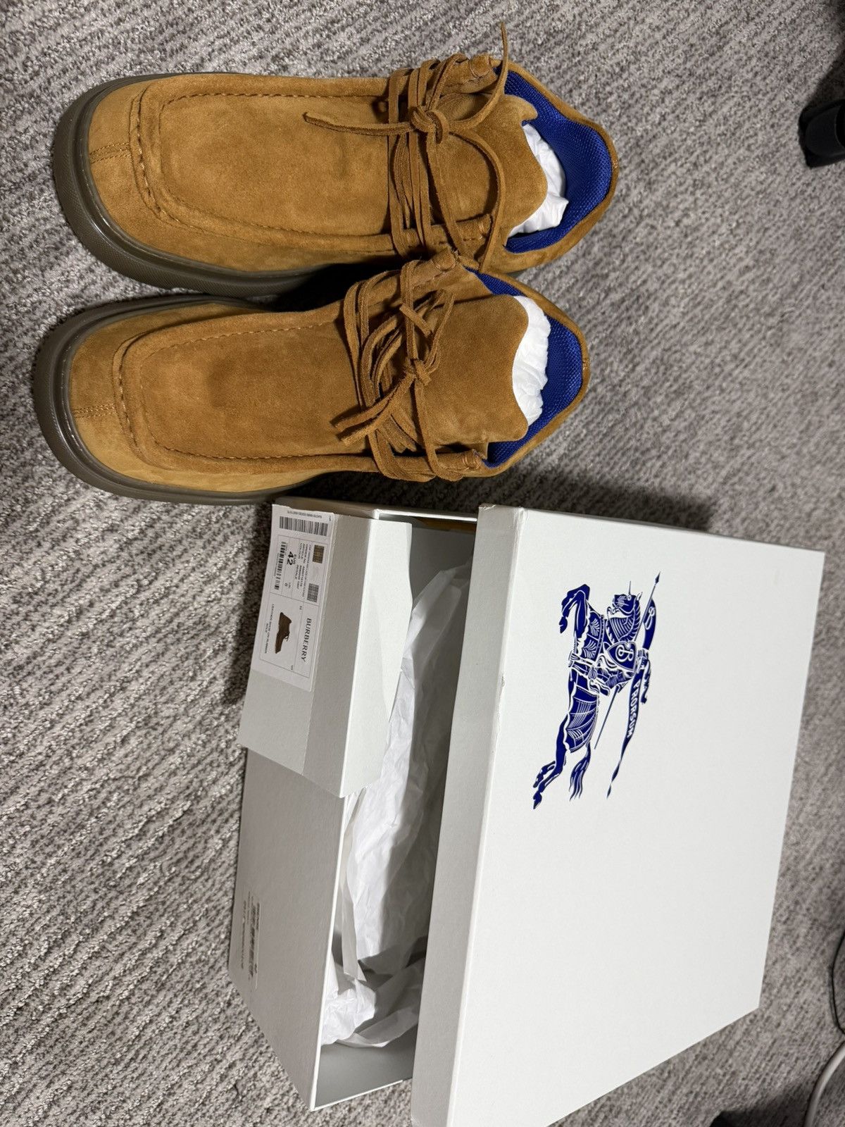 Burberry Burberry suede creeper mid lace up Size US 9 / EU 42 - 2 Thumbnail