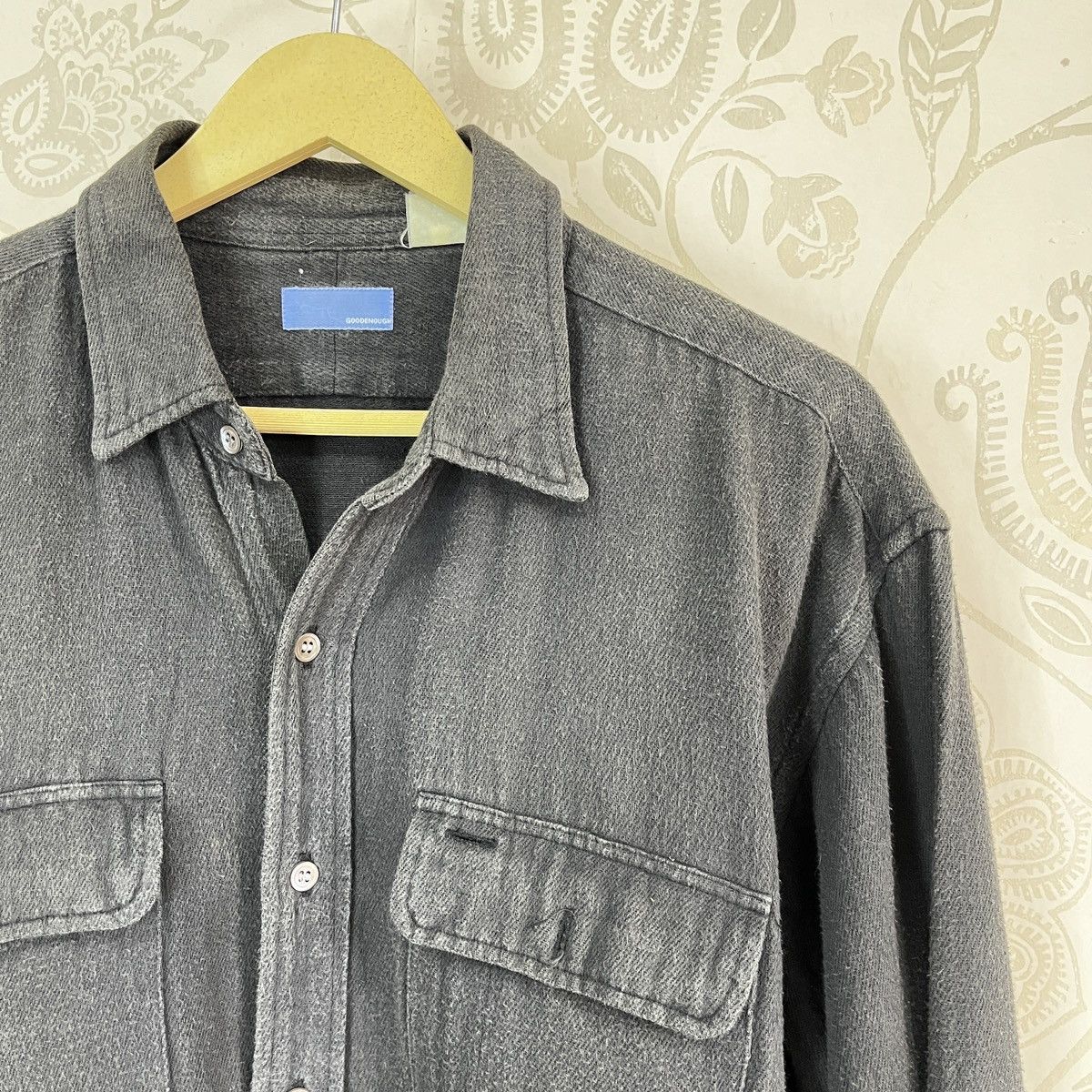 GOODENOUGH × Vintage Vintage Goodenough Faded Black Shirts Size US XL / EU 56 / 4 - 4 Thumbnail