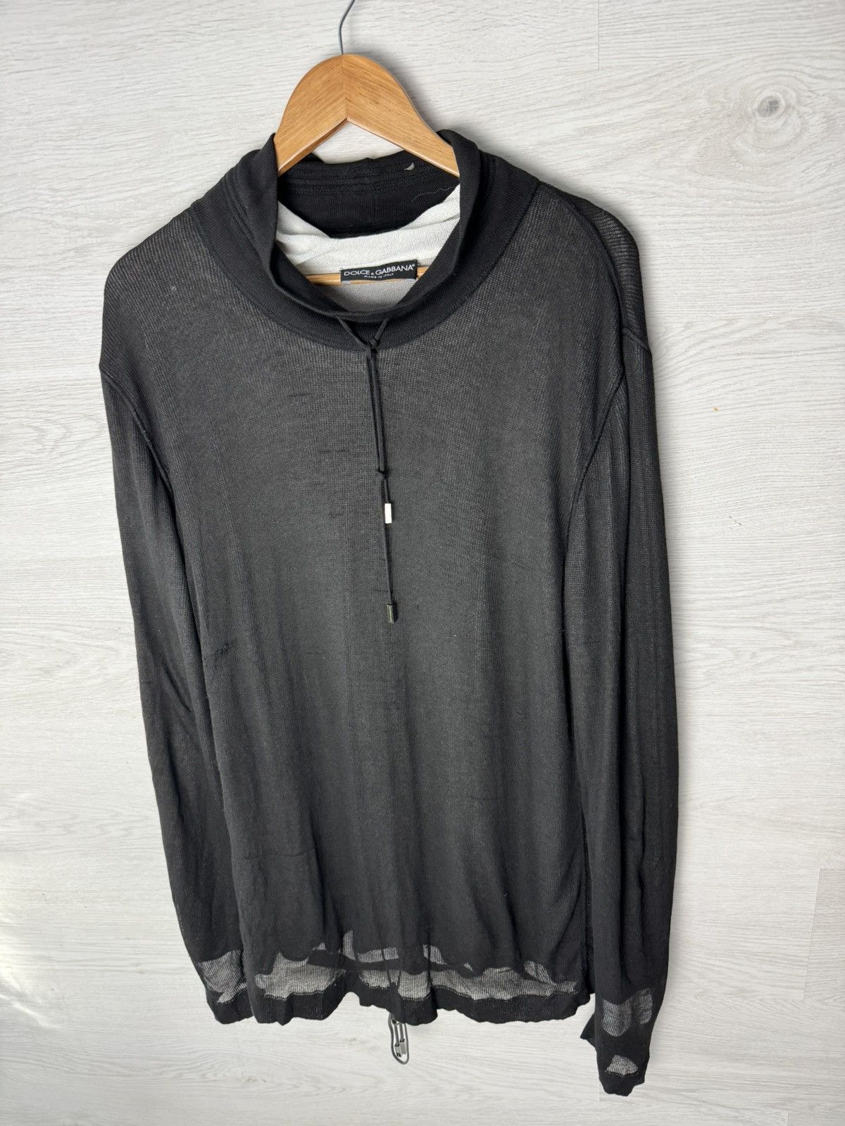 Dolce & Gabbana Dolce & Gabbana Sheer Long Sleeve Tunic Top Size XXL / US 16-18 / IT 52-54 - 3 Thumbnail