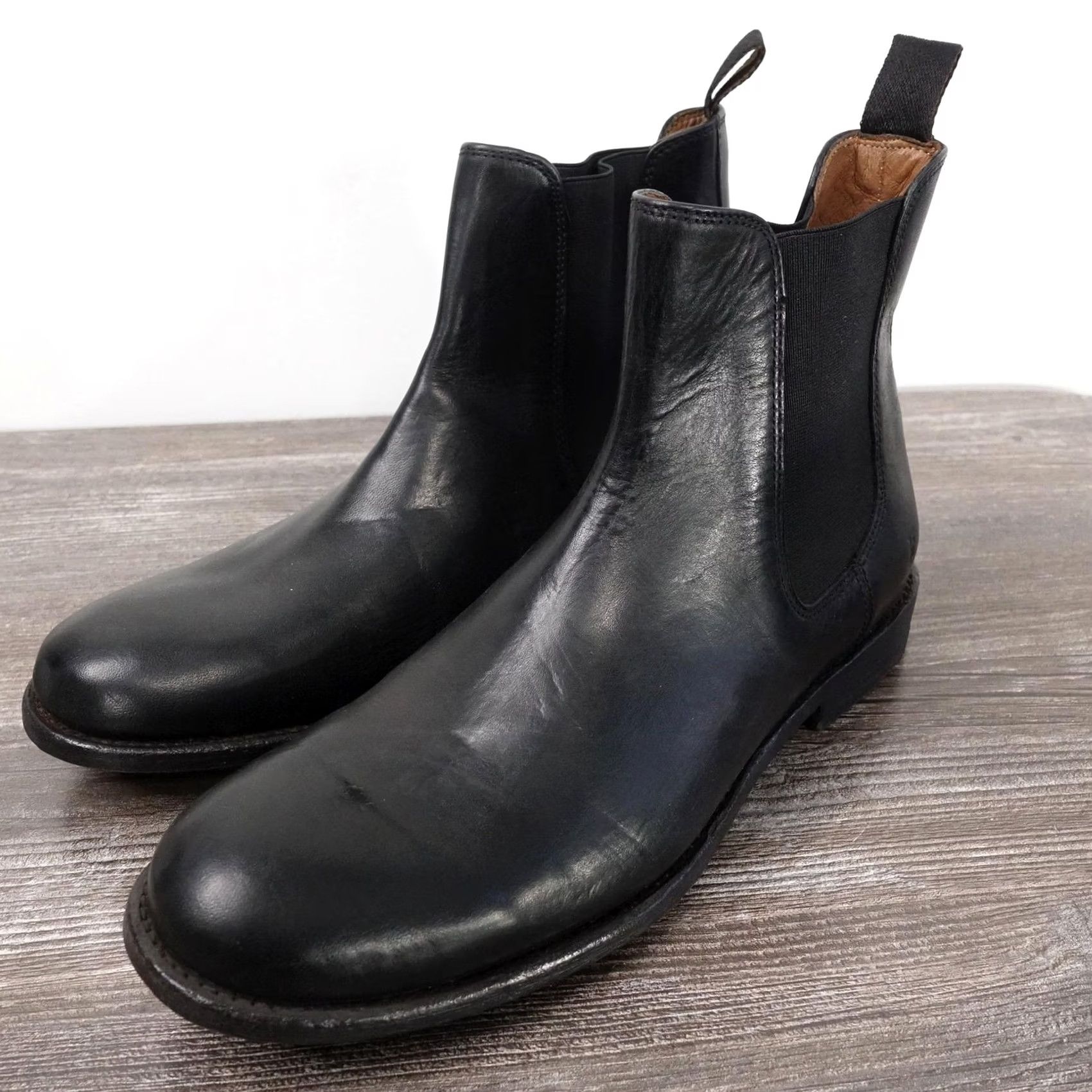 Frye Tyler Chelsea Boot Mens Size 9 D Black Leather Pull On  display picture 1