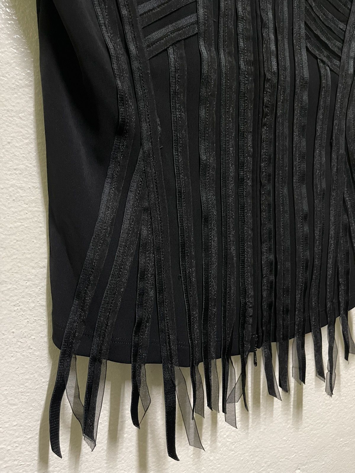 Hiroko Koshino Homme Hiroko Koshino Fringe Crop Top Corset 90s Zipper Size M / US 6-8 / IT 42-44 - 3 Thumbnail