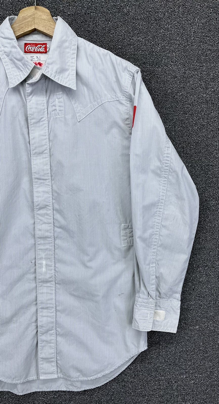 Coca Cola × Flannel Coca Cola Hickory Striped Workwear Shirts Button Up Flannel Size US S / EU 44-46 / 1 - 6 Thumbnail