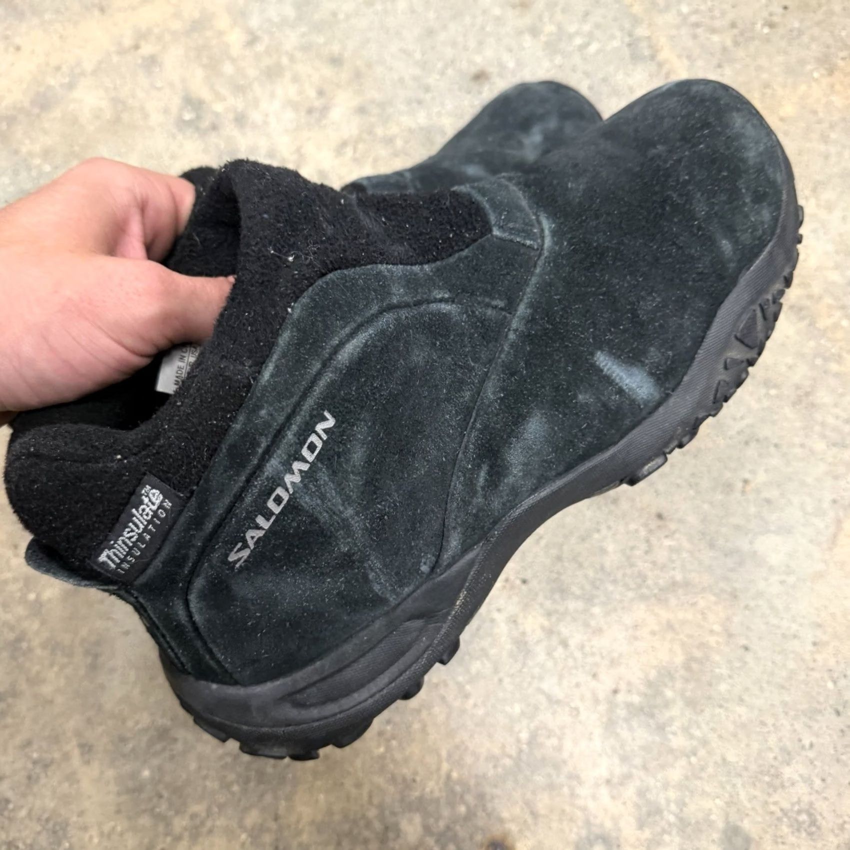 Salomon Salomon Snowclog Snow Clog Contagrip Suede Mens Size US 9 Black Size US 9 / EU 42 - 5 Thumbnail