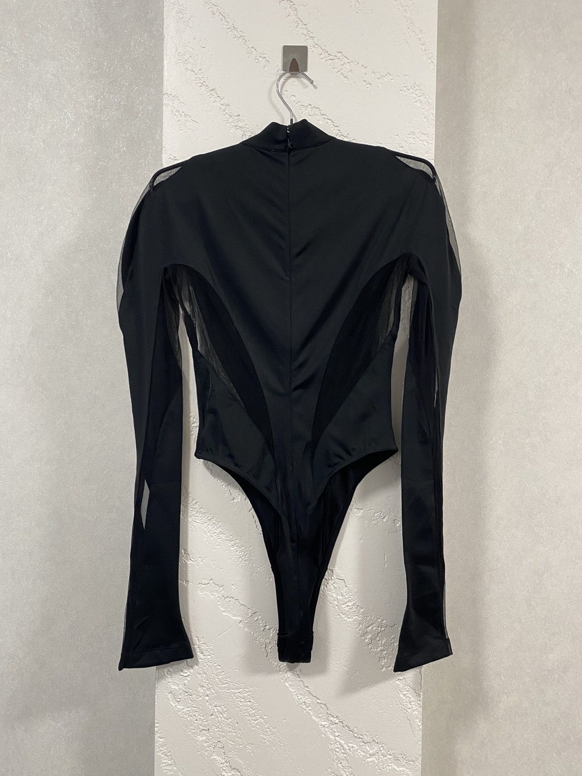 H&M × Mugler Mugler X H&M Rare Black Mesh Panel Bodysuit Size S / US 4 / IT 40 - 6 Thumbnail