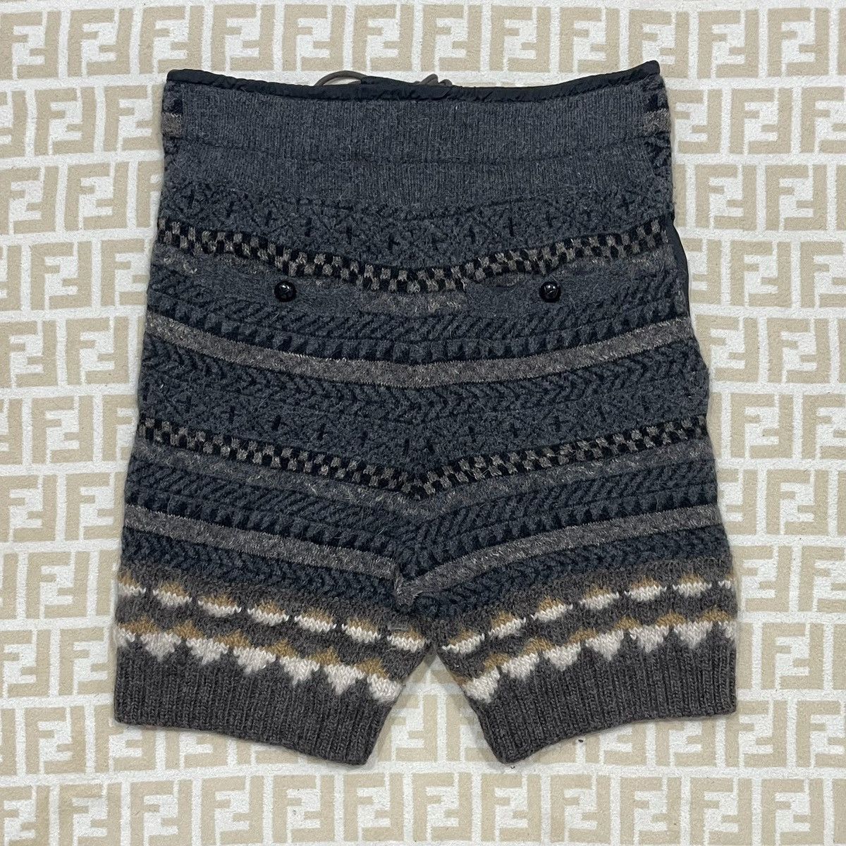 Sacai × Vintage Sacai Wool Shorts Size US 32 / EU 48 - 3 Thumbnail