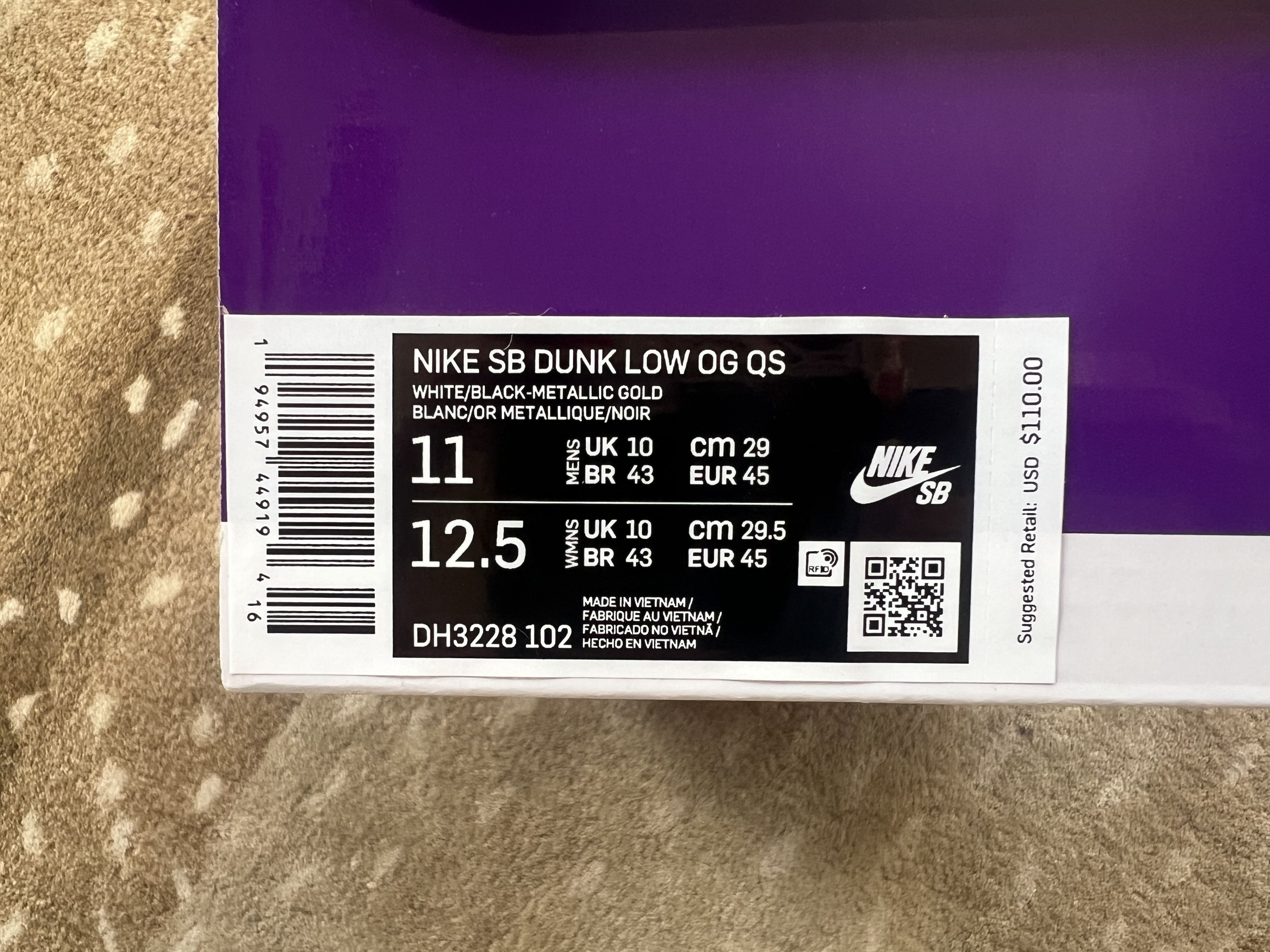 Nike × Supreme Nike SB Dunk Low Supreme Stars Black Size US 11 / EU 44 - 4 Thumbnail