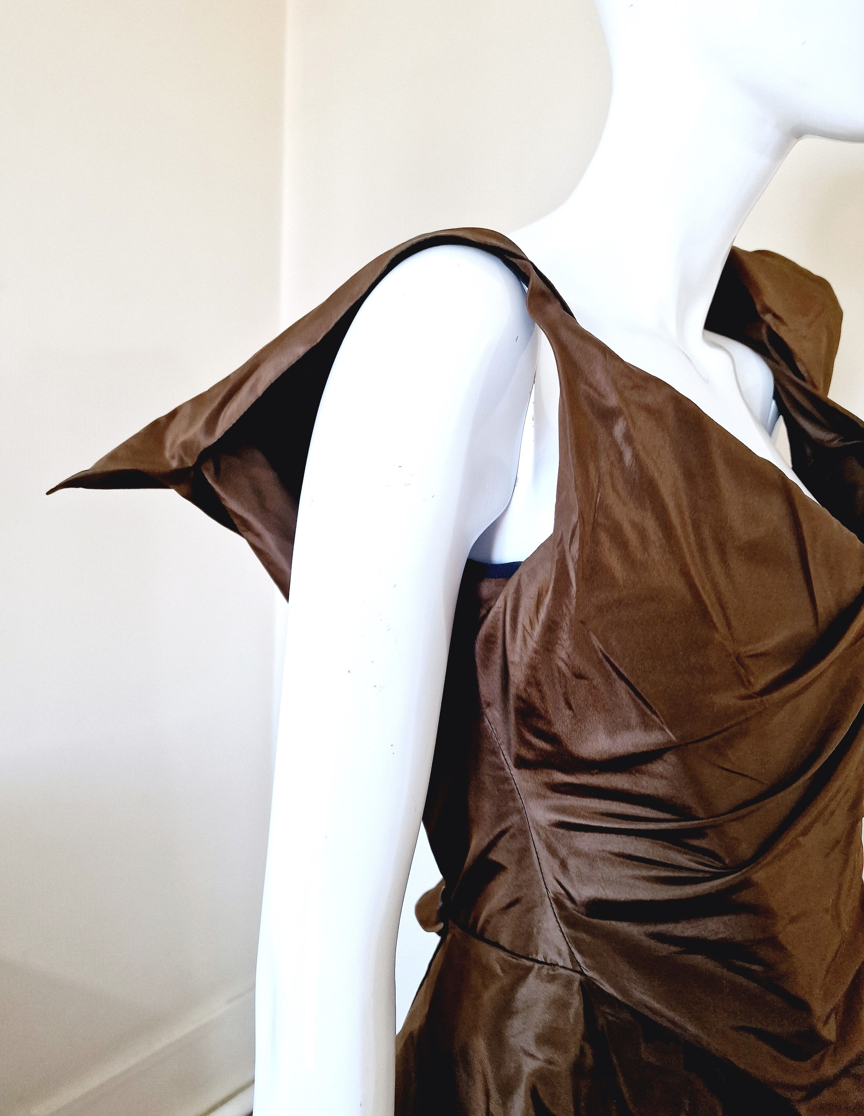 Vivienne Westwood Vivienne Westwood Bustier Corset Brown Taffeta Large Dress Size L / US 10 / IT 46 - 10 Thumbnail