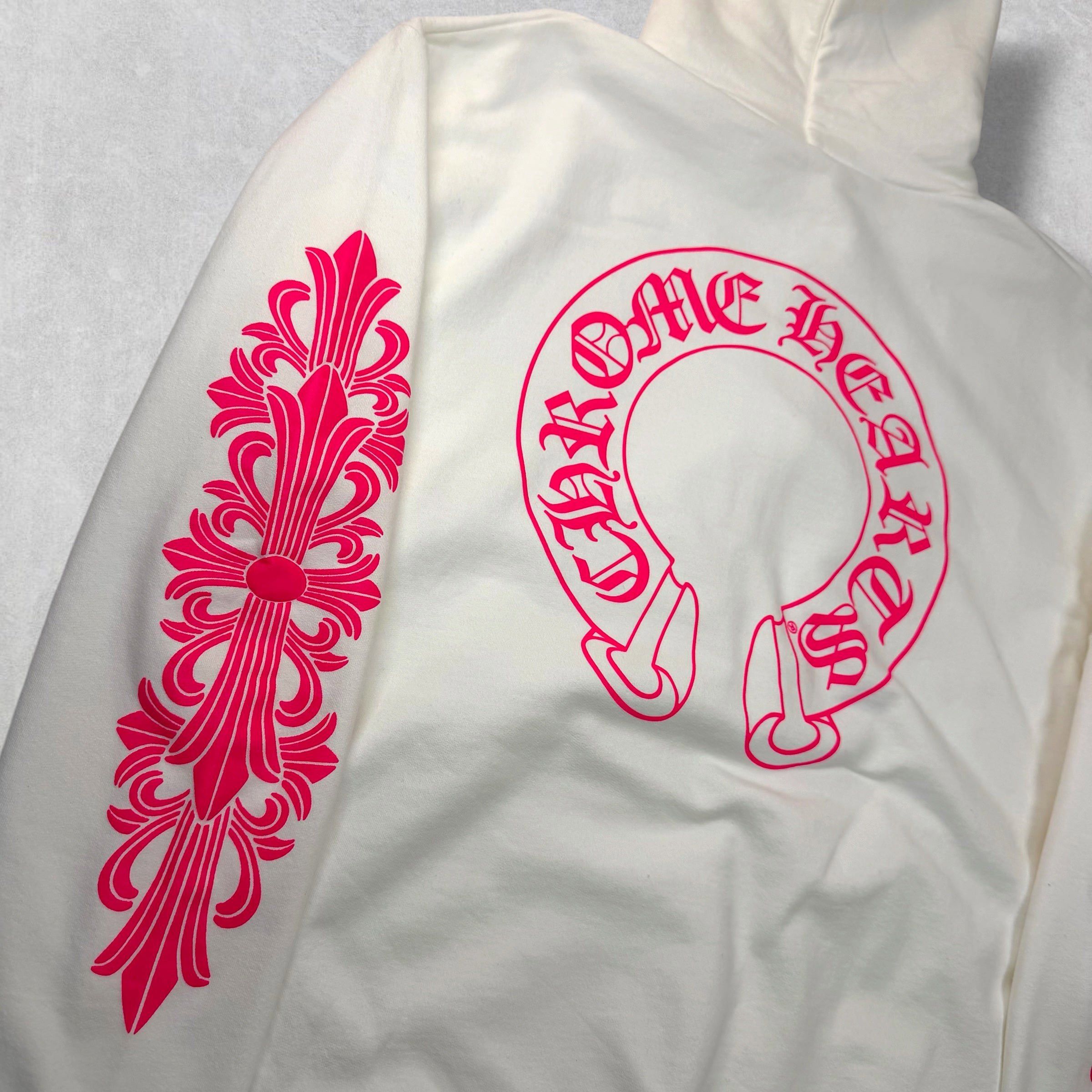 Chrome Hearts Chrome Hearts Pink Floral Horseshoe Hoodie L Size US L / EU 52-54 / 3 - 4 Thumbnail